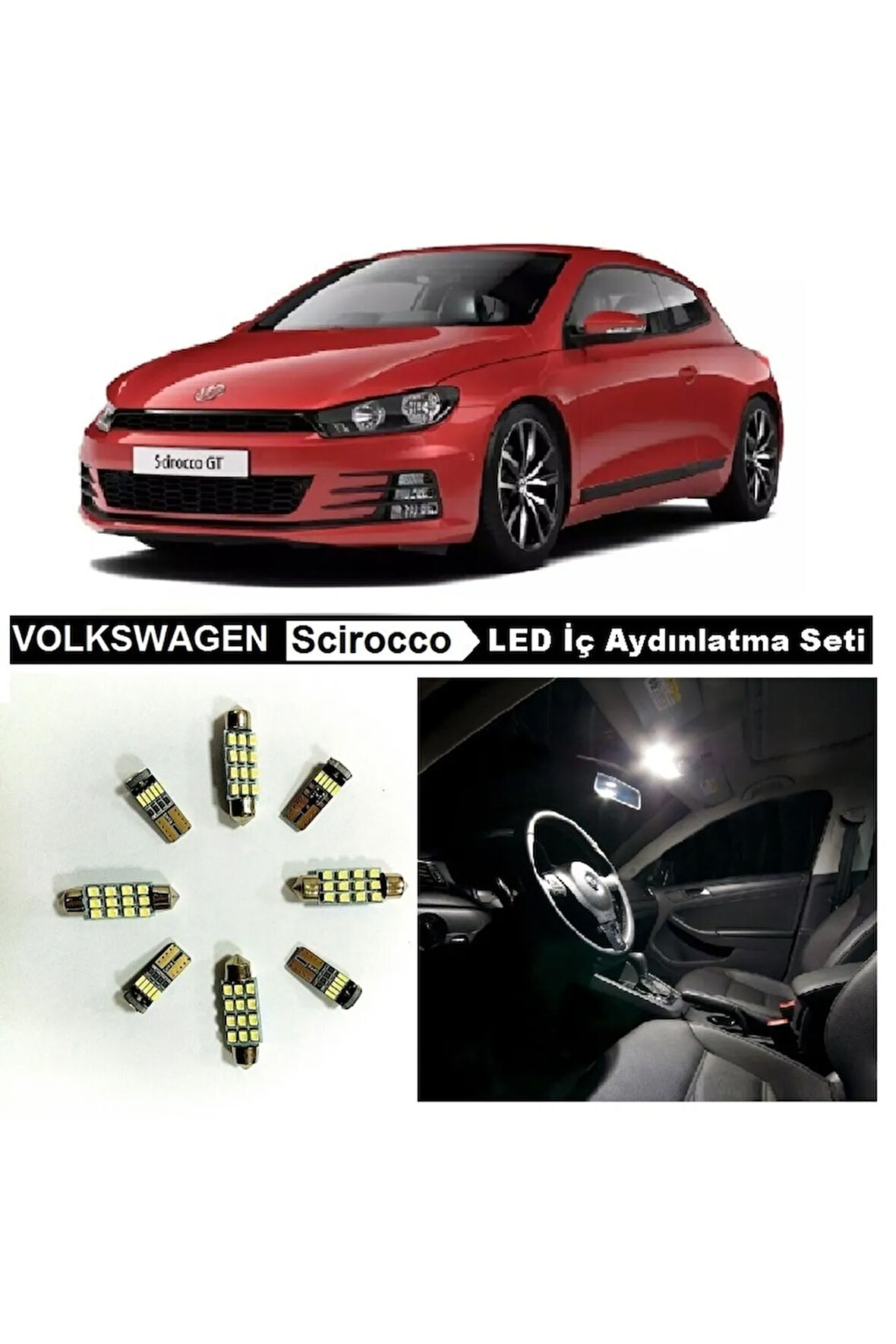 Vw Scırocco Led Iç Aydınlatma Ampul Seti