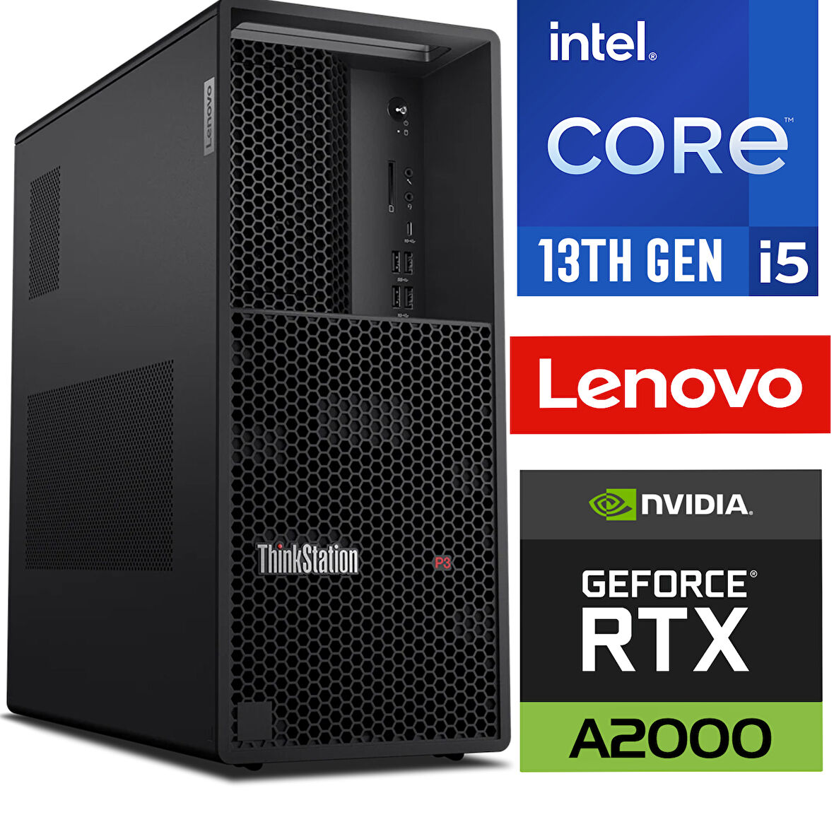 Lenovo DWS ThinkStation P3 Intel Core i5-13600K vPro 32GB 1TB SSD 12 GB RTXA2000 W11P 30GS005QTR