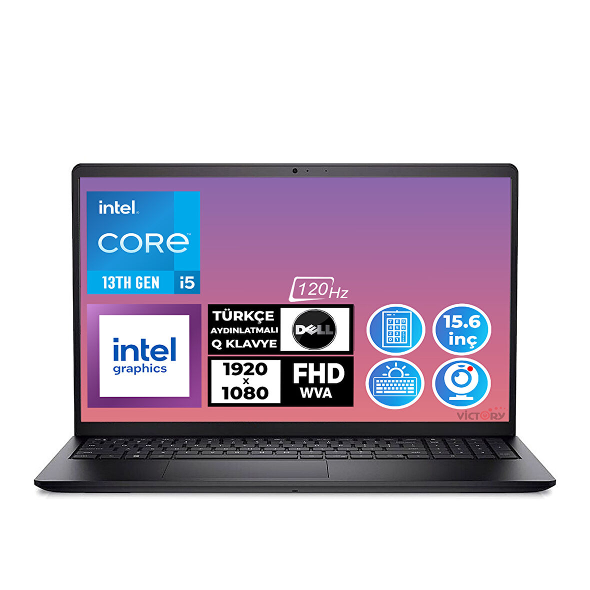 Dell Vostro 3530 i5-1334U 16GB 1TB SSD 15.6" FHD W11P Taşınabilir Bilgisayar N3404PVNB3530U 009