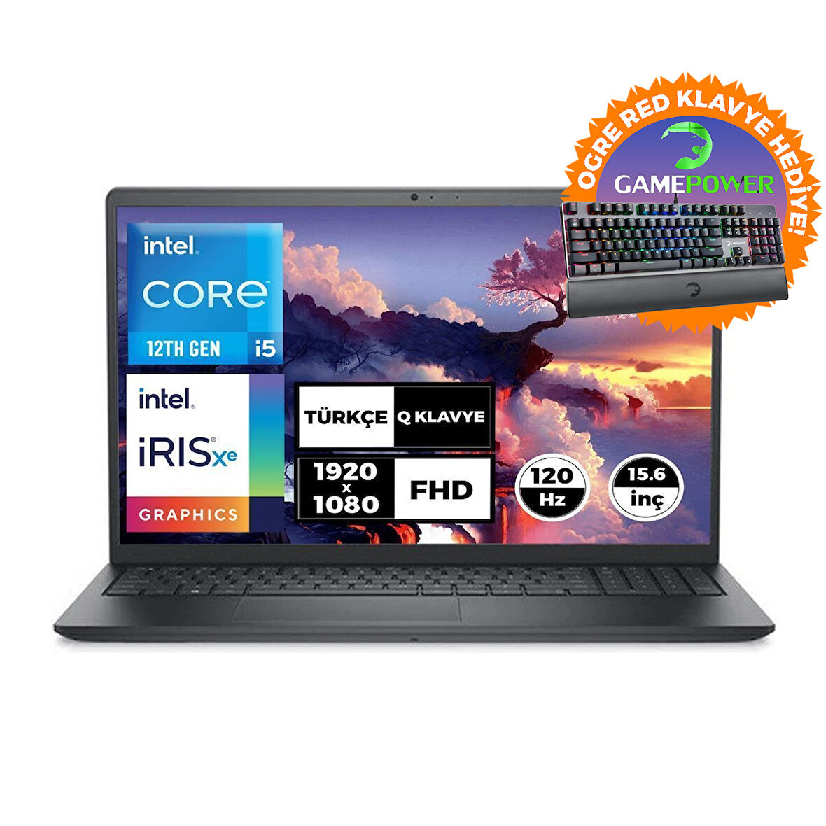 DELL VOSTRO 3520 i5-1235U 16GB 1TB SSD Fdos 15.6"FHD Laptop + Klavye N1611PVNB3520U 037