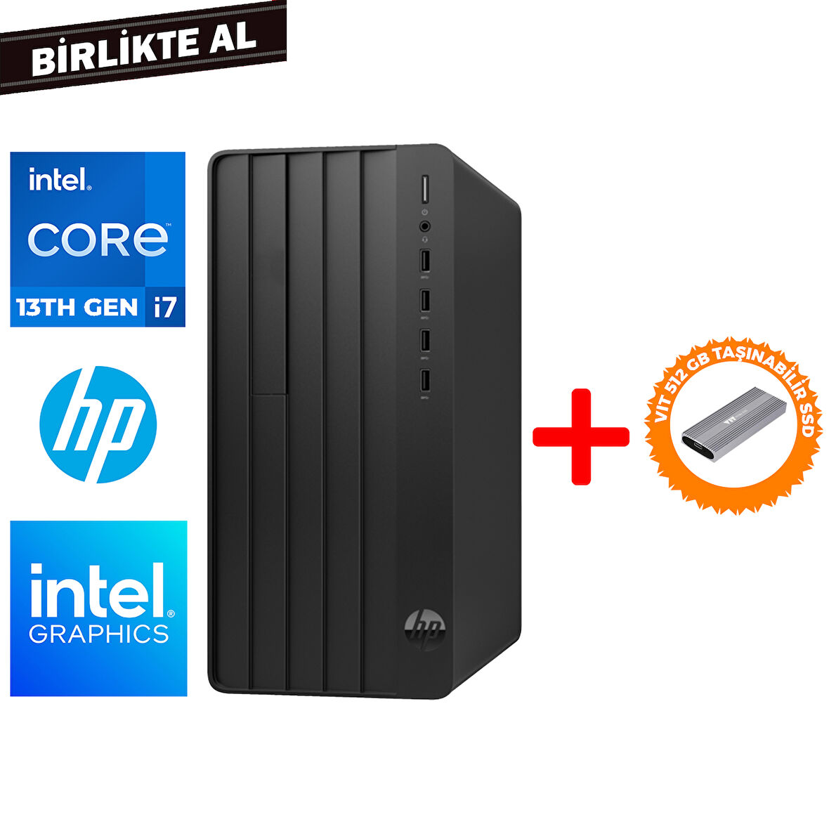 HP Pro Tower 290 G9 i7-13700 32GB 512GB SSD Freedos + VIT 512 GB SSD B6JC5ES 024