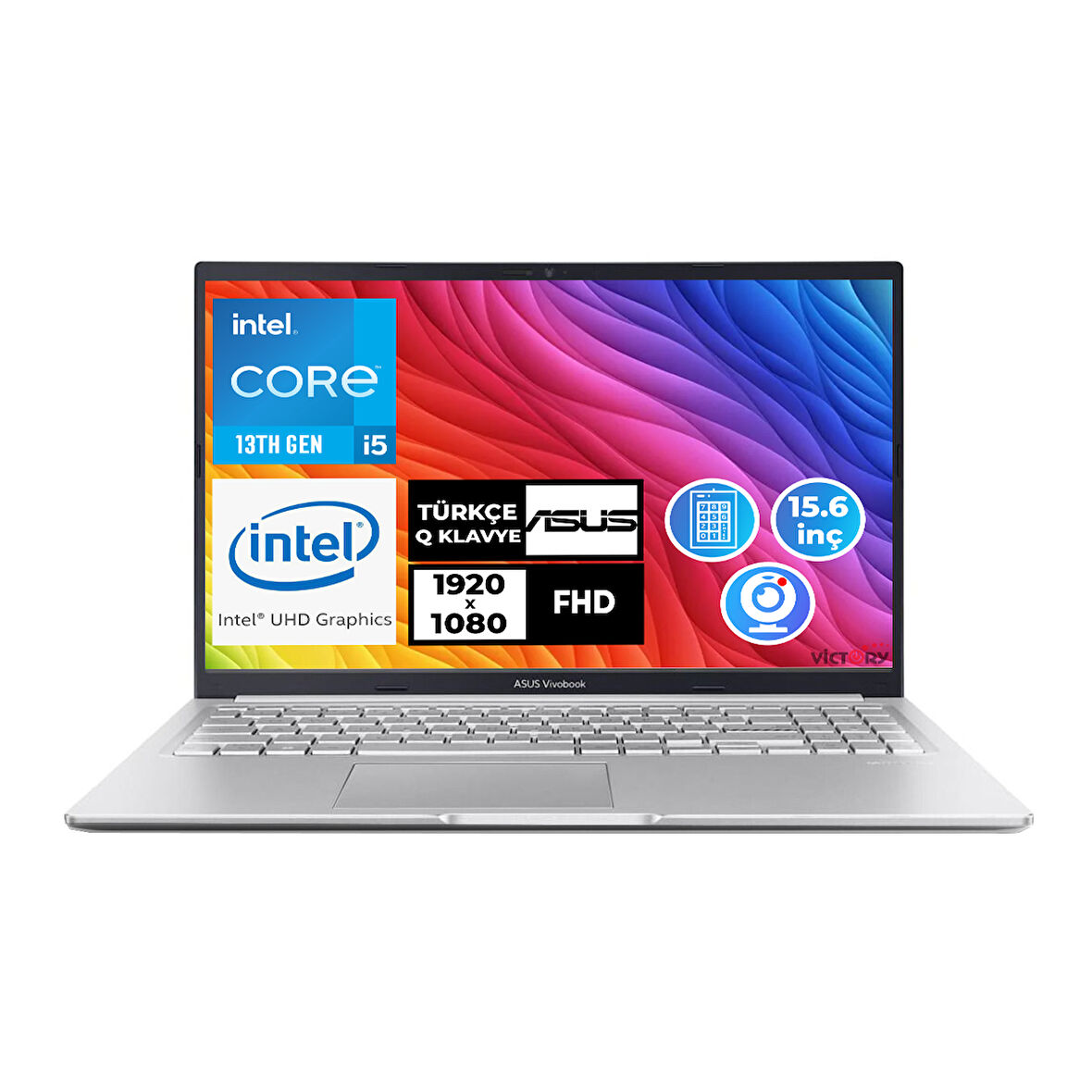 Asus Vivobook i5-13420H 8GB 512GB SSD 15.6" FHD Freedos Taşınabilir Bilgisayar X1502VA-NJ869