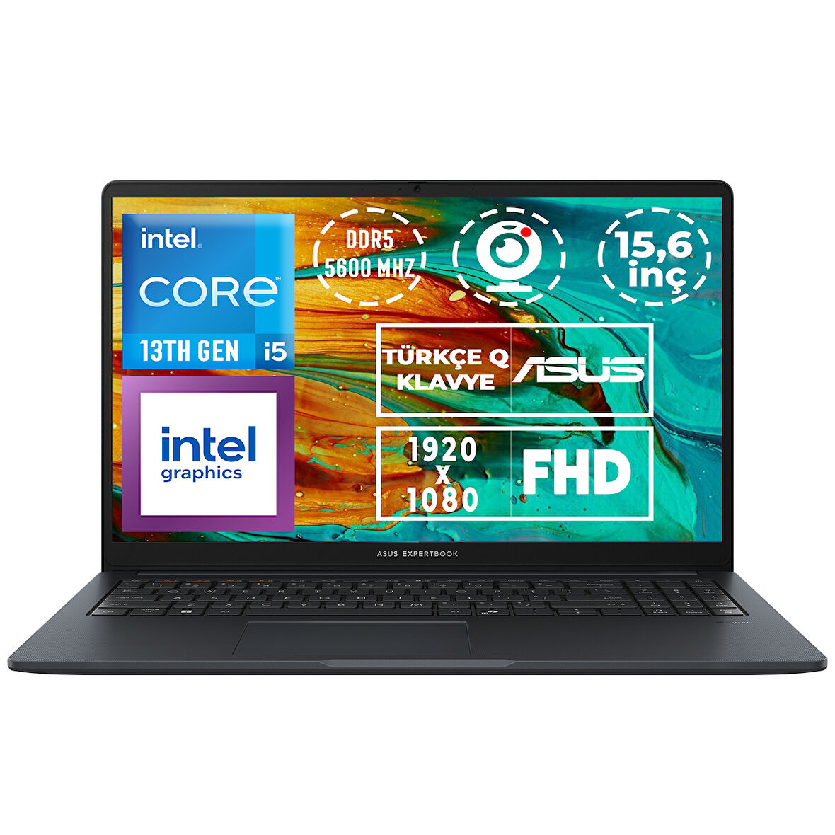 Asus ExpertBook i5-1334U 16GB 1TB SSD 15.6" FHD W11P Notebook B1503CVA-I58G512B1D 012