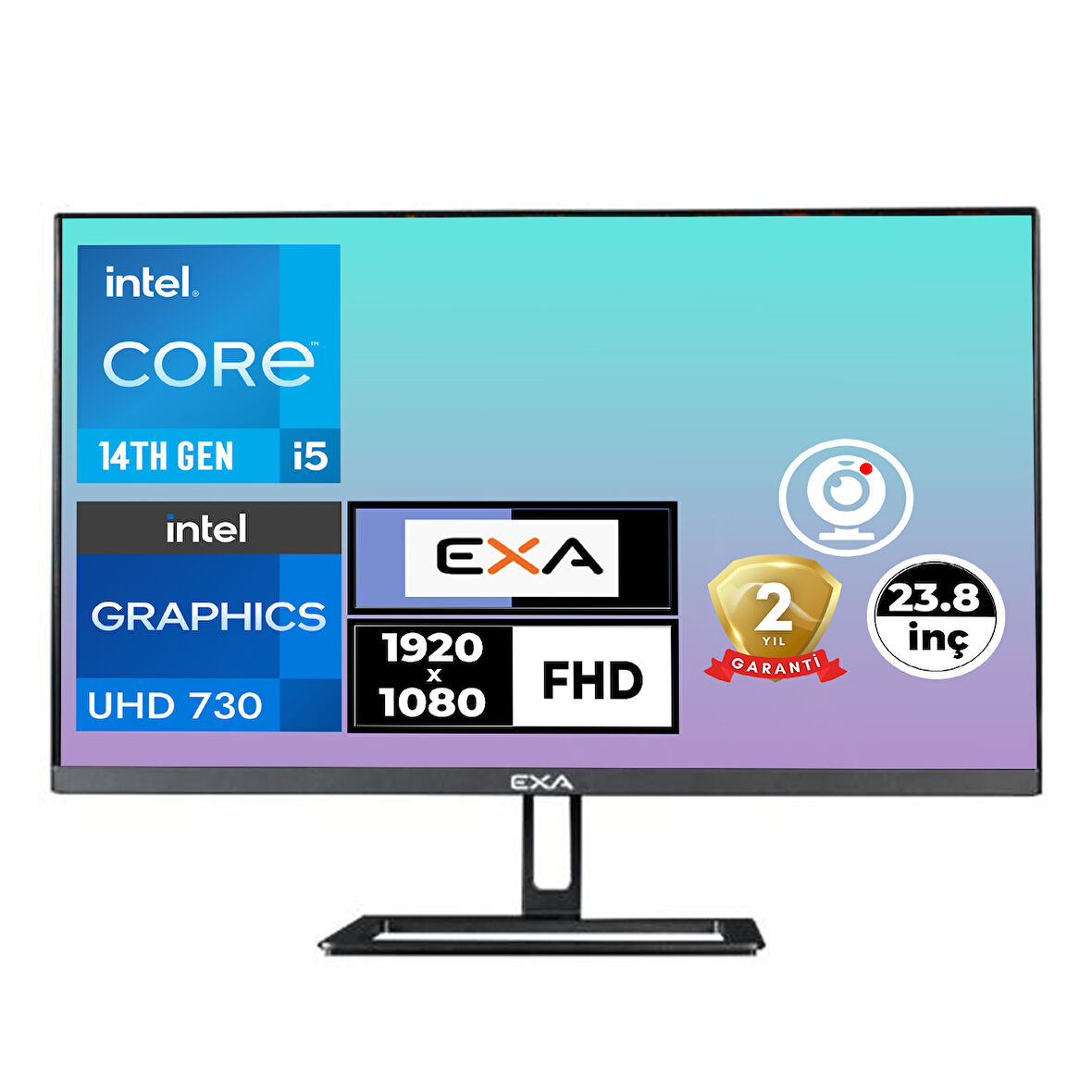 EXA C54 i5-14400 24GB 1TB SSD 23.8" FHD Windows 11 Pro All In One Pc X24S 026