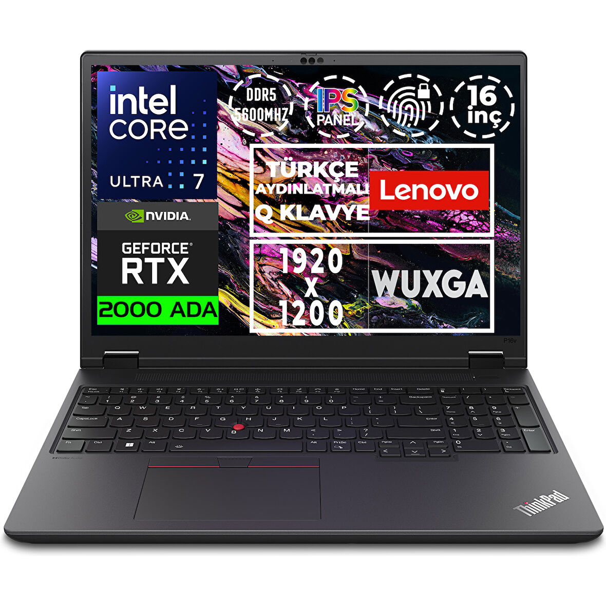 Lenovo MWS ThinkPad P16v G2 Ultra 7 155H 48GB 1TB SSD 8 GB RTX2000 Ada W11P 21KX0019TX 001