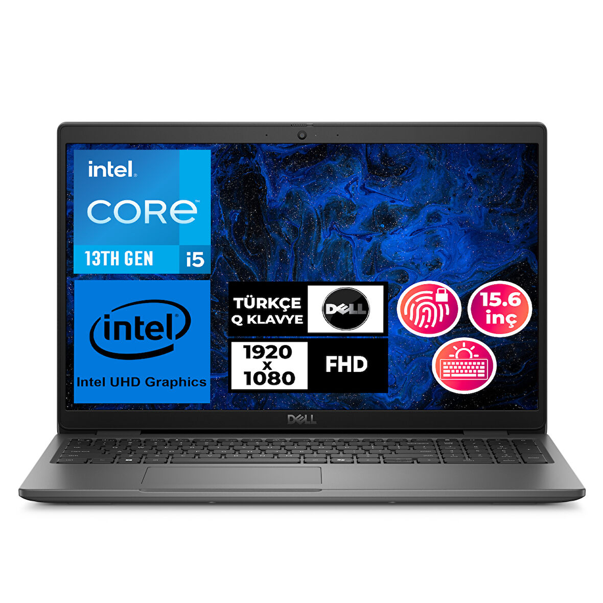 Dell Latitude 3550 i5-1335U 8GB 512GB SSD 15.6" FHD Ubuntu Taşınabilir Bilgisayar N006L355015U