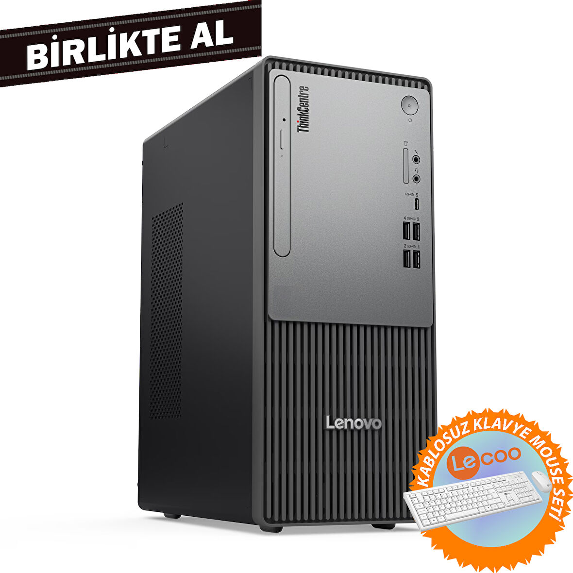 LENOVO ThinkCentre Neo 50T i5-13400 8GB 512GB SSD Fdos Masaüstü PC+Klavye-Mouse Set 12UB000ETR 033
