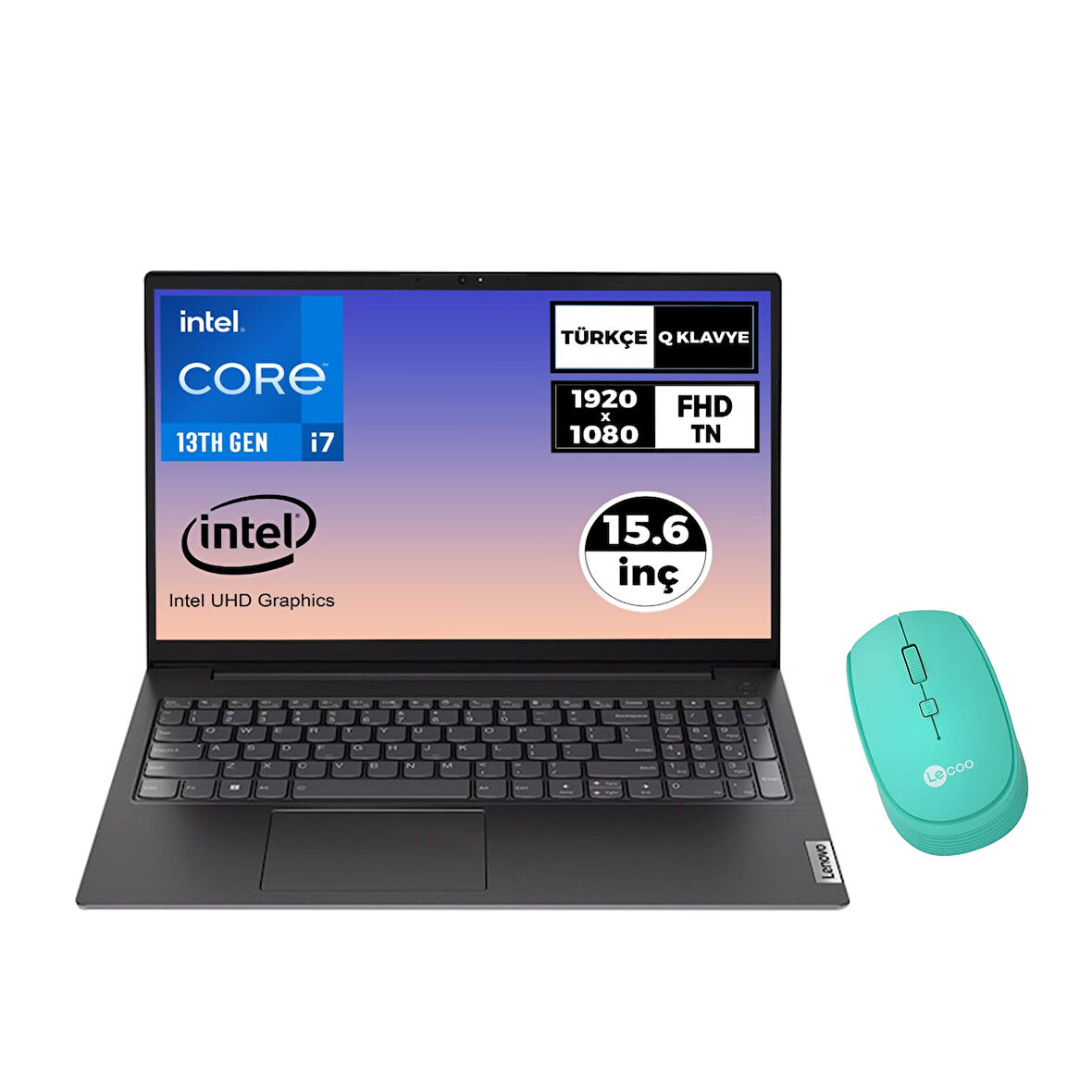 Lenovo V15 Gen 4 i7-1355U 8GB 512GB SSD 15.6" FHD Freedos Laptop + Mouse 83A100KXTR 024