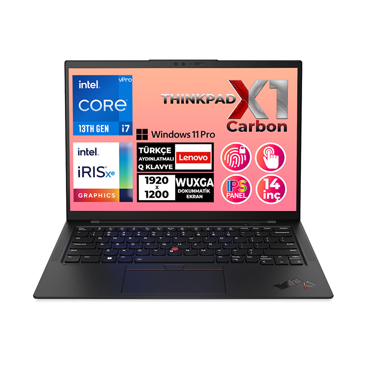 Lenovo ThinkPad X1 Carbon G11 i7-1365U vPro 32GB 1TB SSD 14" WUXGA W11P Touch Laptop 21HMS2SHTX
