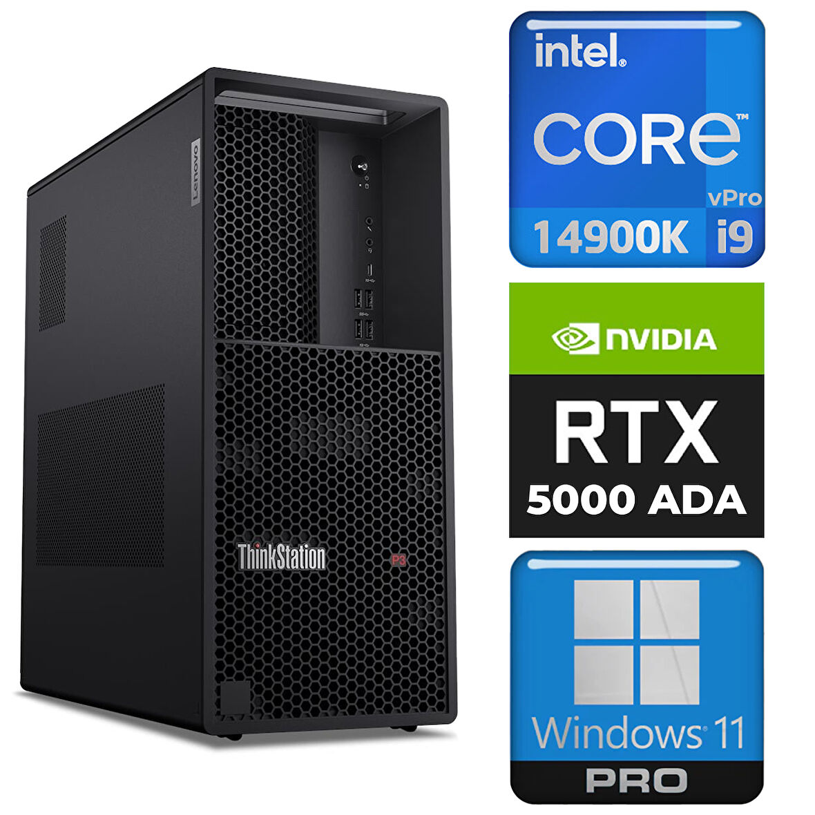 Lenovo DWS ThinkStation P3 i9-14900K 48GB 1TB SSD 32 GB RTX5000 Ada W11P İş İstasyonu 30GUSMESTX 003