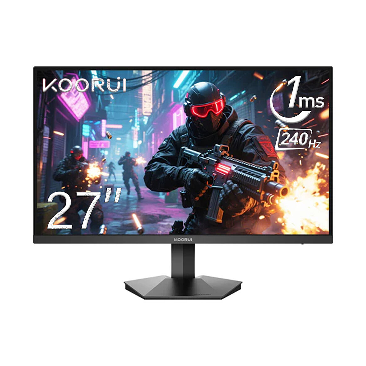 Koorui 1ms 240Hz 27" 1920X1080 FHD Gaming Monitör GN02