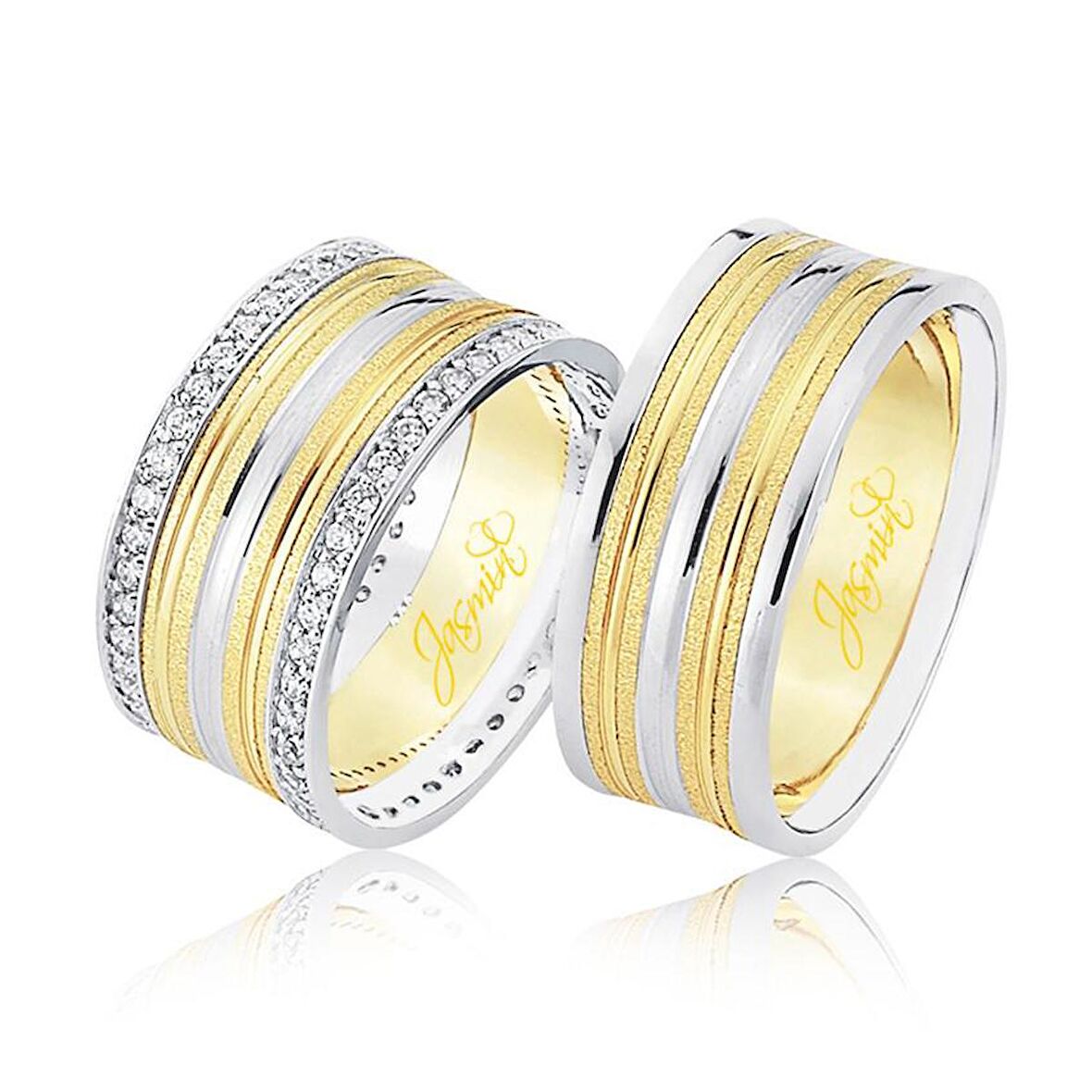 Sarı Beyaz Altın Alyans 1906-2