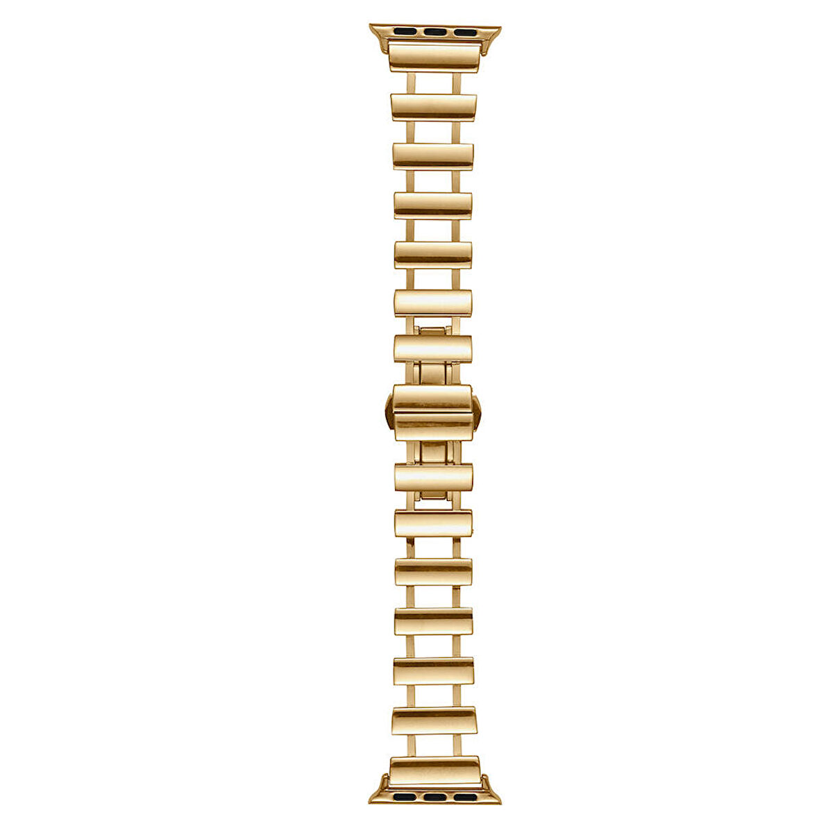 Gpack Apple Watch 10 46mm Kordon Metal Yandan Çıtçıtlı Boşluklu Tasarım KRD96