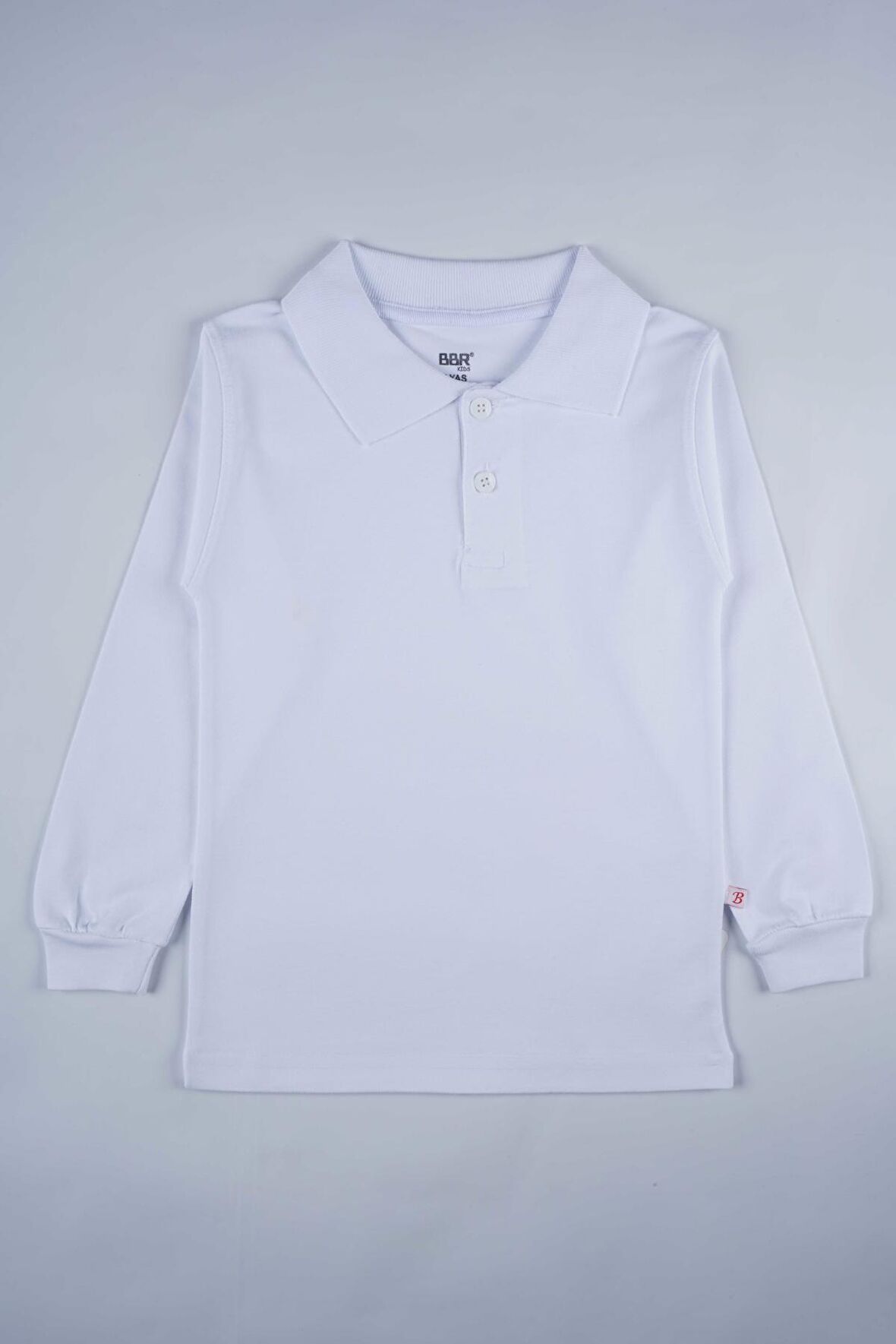 KISA KOL POLO YAKA BEYAZ LAKOS OKUL TİŞÖRTÜ