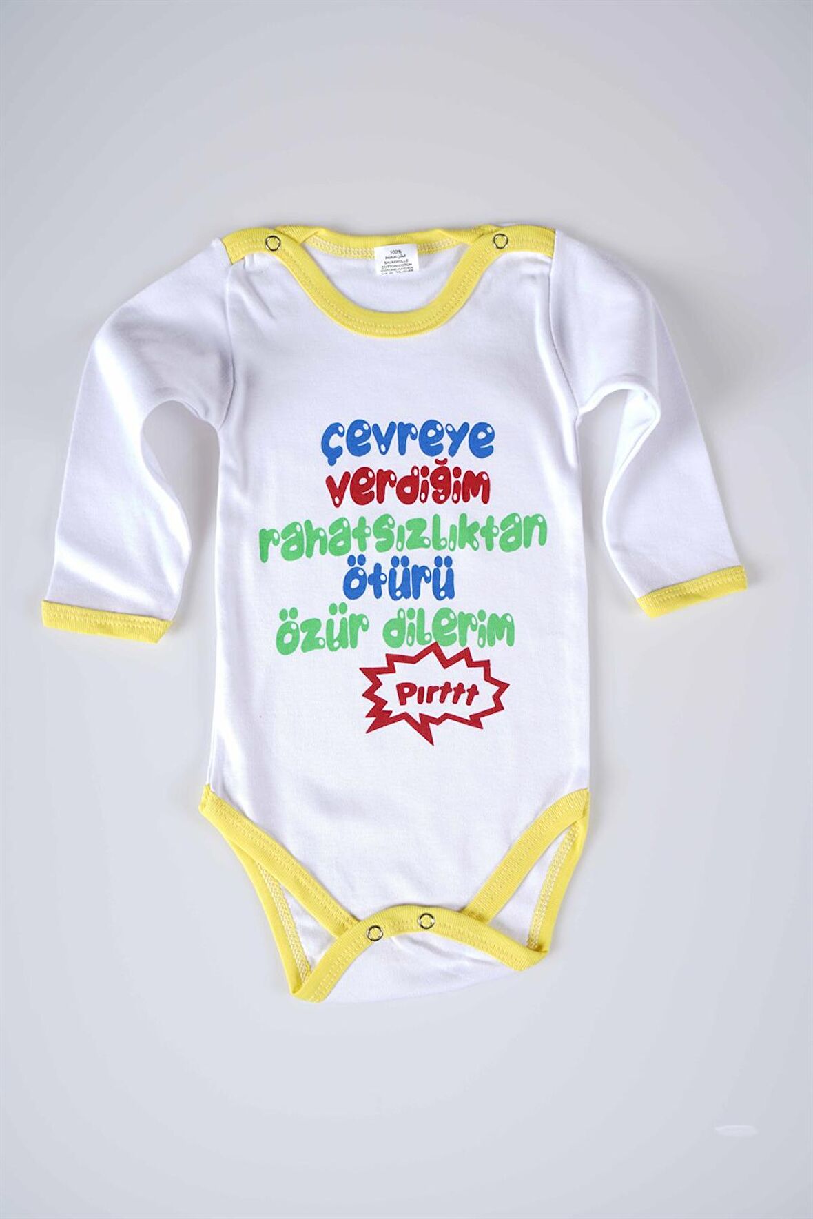 YENİ SEZON ÇEVREYE VERDİĞİM YAZILI BEBEK ÇOCUK UZUN KOL PAMUK BADY ZIBIN