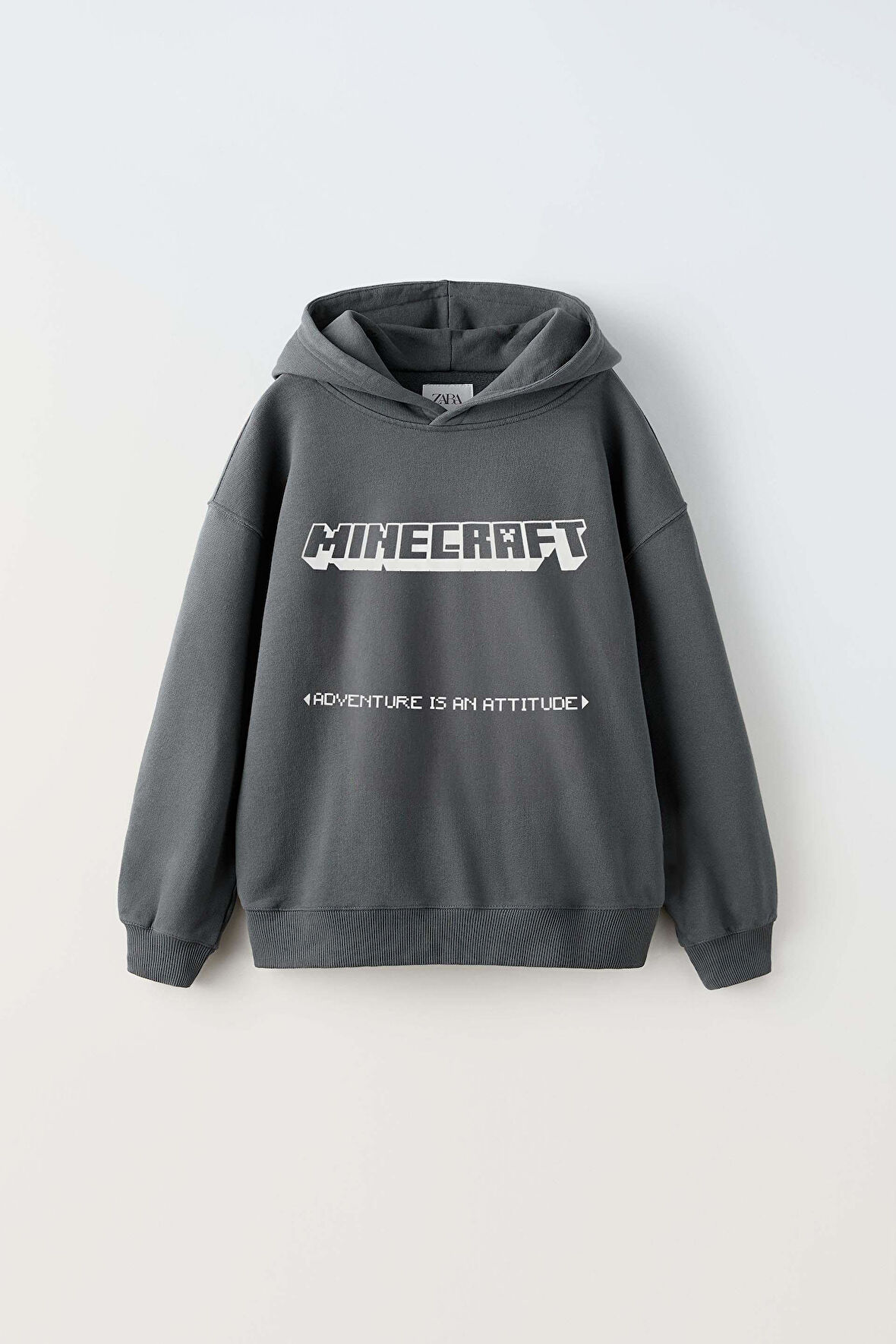 ERKEK ÇOCUK MINECRAFT MODELLİ PAMUK KAPŞONLU SWEAT