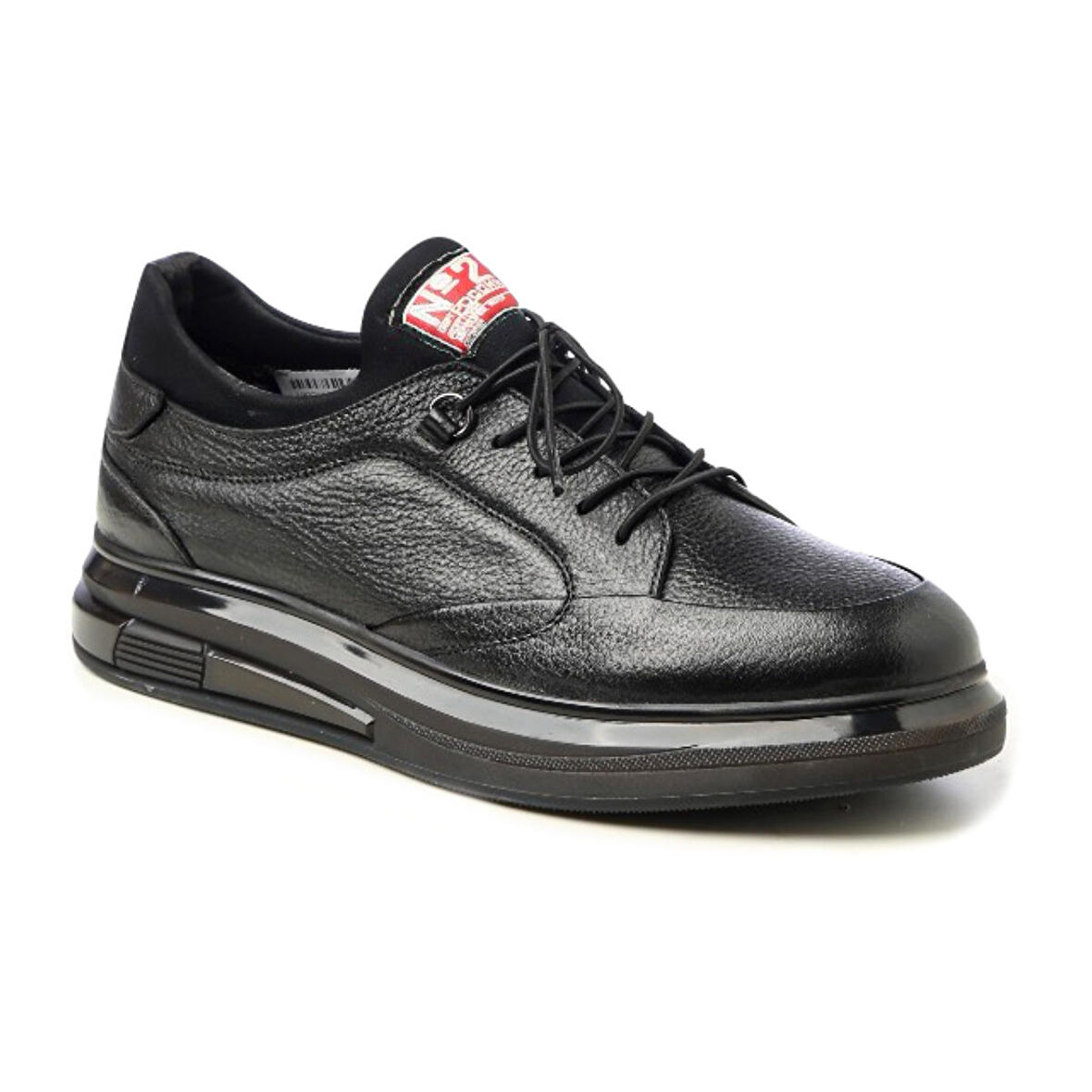 Erkek Sneaker OZ-2967 John May Siyah Messi-Siyah Strech Kumaş