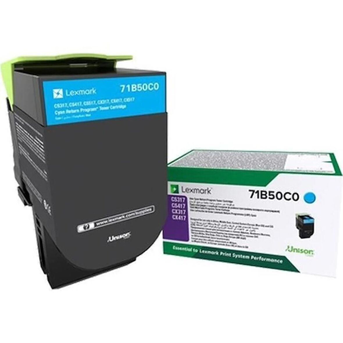 Lexmark CS317 71B50C0 Spot Orjinal Toner 2300 Sayfa Mavi