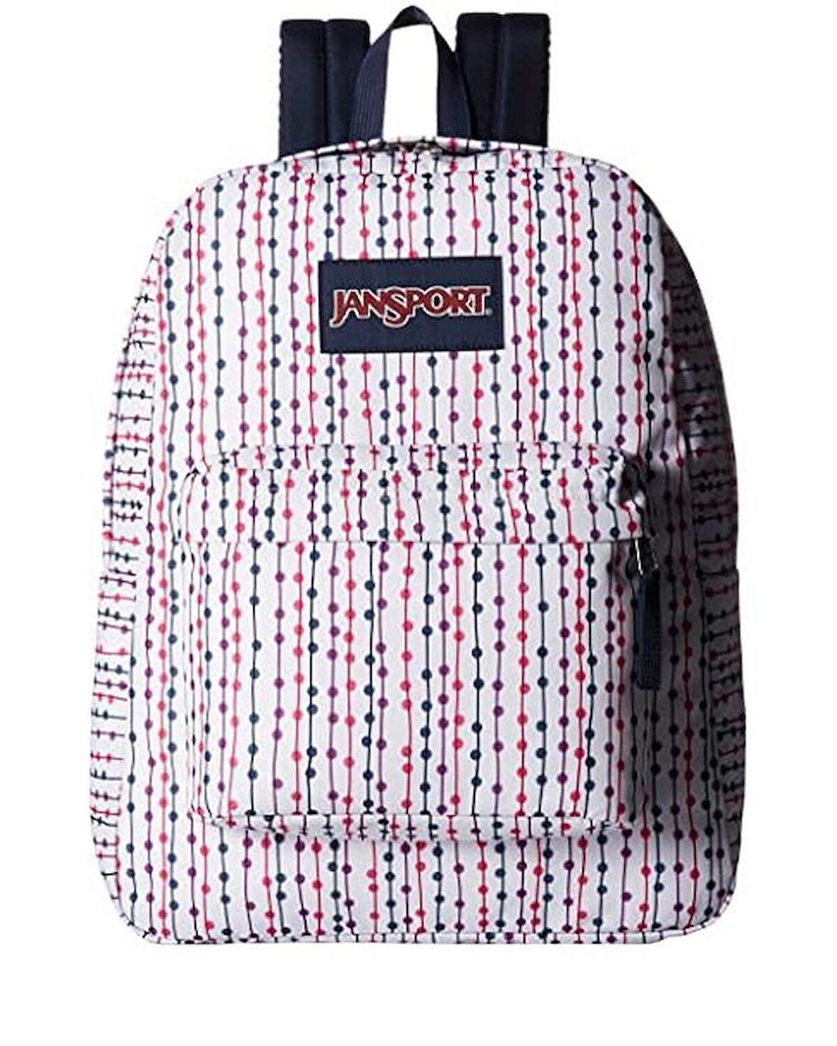 Jansport Superbreak Renkli Noktalı Sırt Çantası Beyaz 