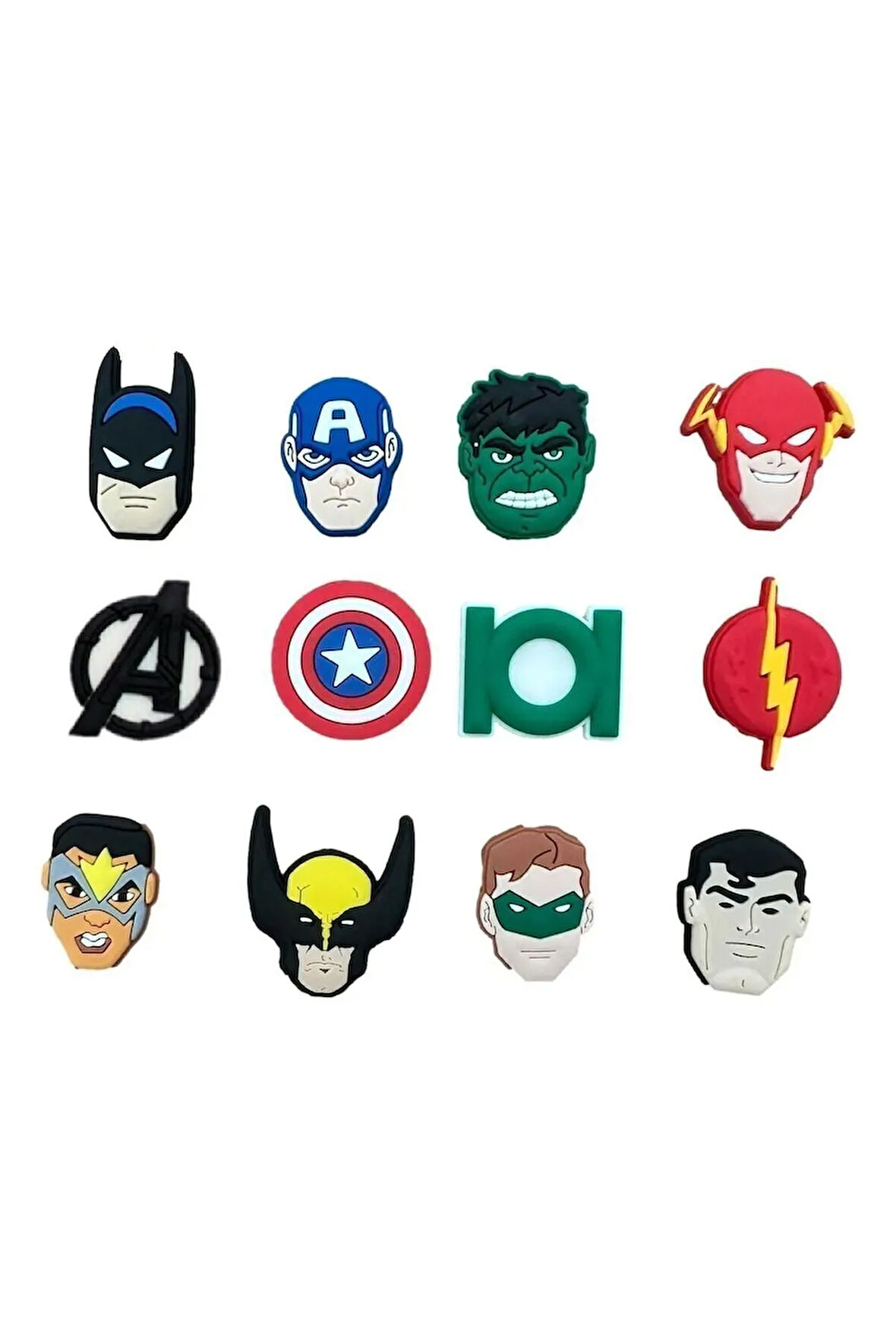 Terlik Süsü - Terlik Tokası Süper Kahramanlar 12'li Set