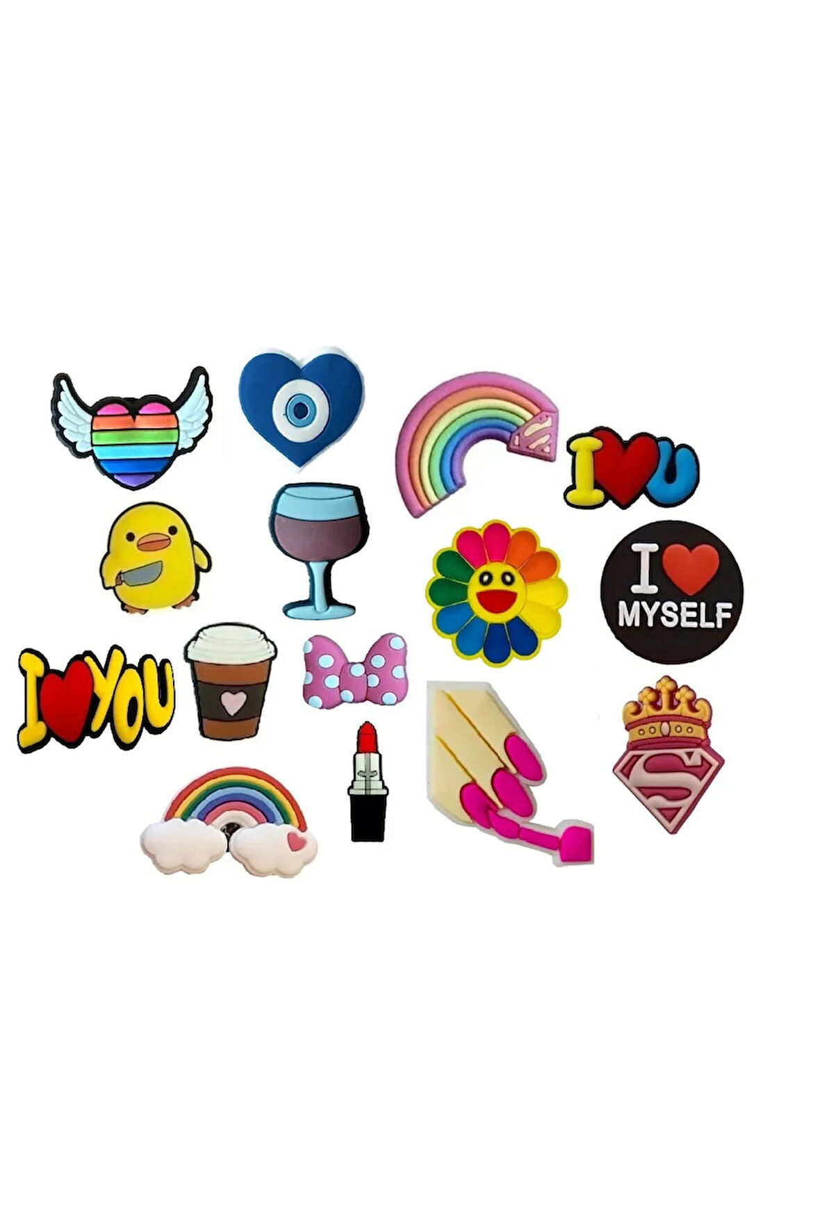 Terlik Süsü-terlik Tokası Aşko Kuşko Love Sosyal Kız Set 15'li Set