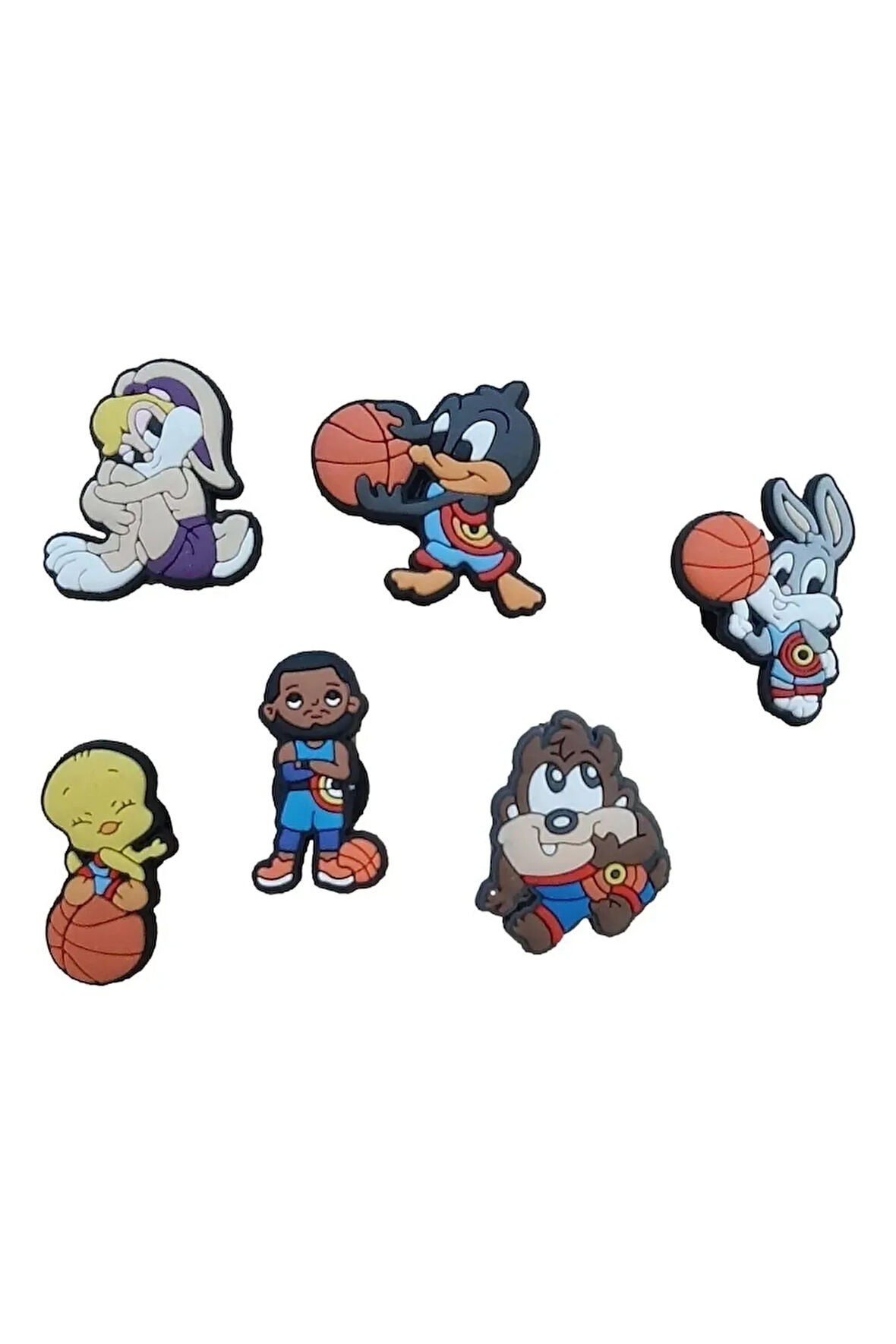 Terlik Süsü-terlik Tokası Basketbol Çizgi Kahramanlar 6'lı Set
