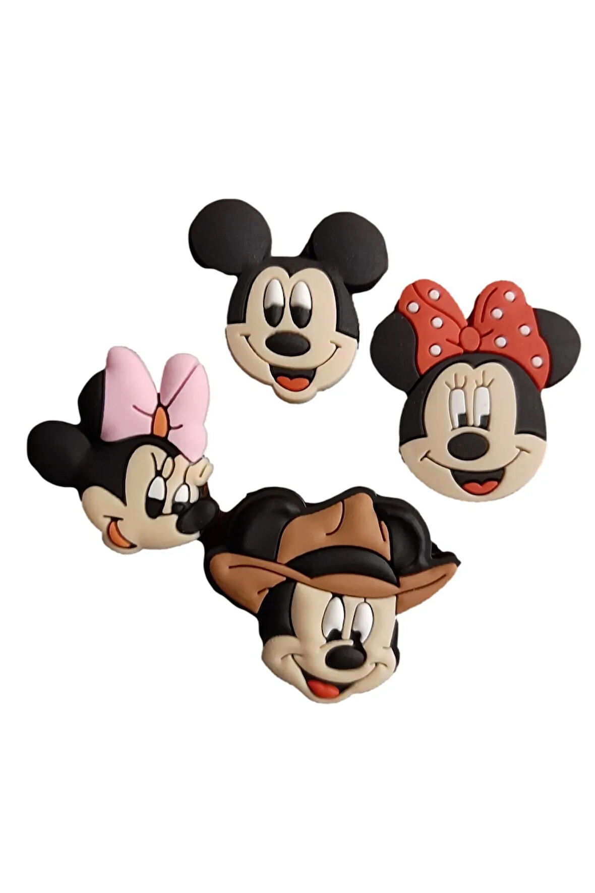 Terlik Süsü-terlik Tokası Mickey Kafalar 4'lü Set