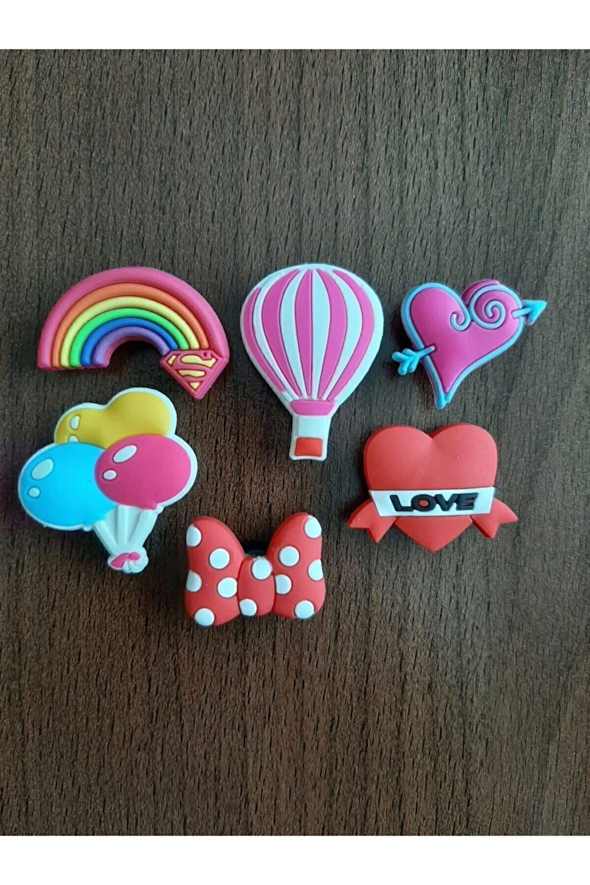 Terlik Süsü-terlik Tokası Balon-kalp 6'lı Set