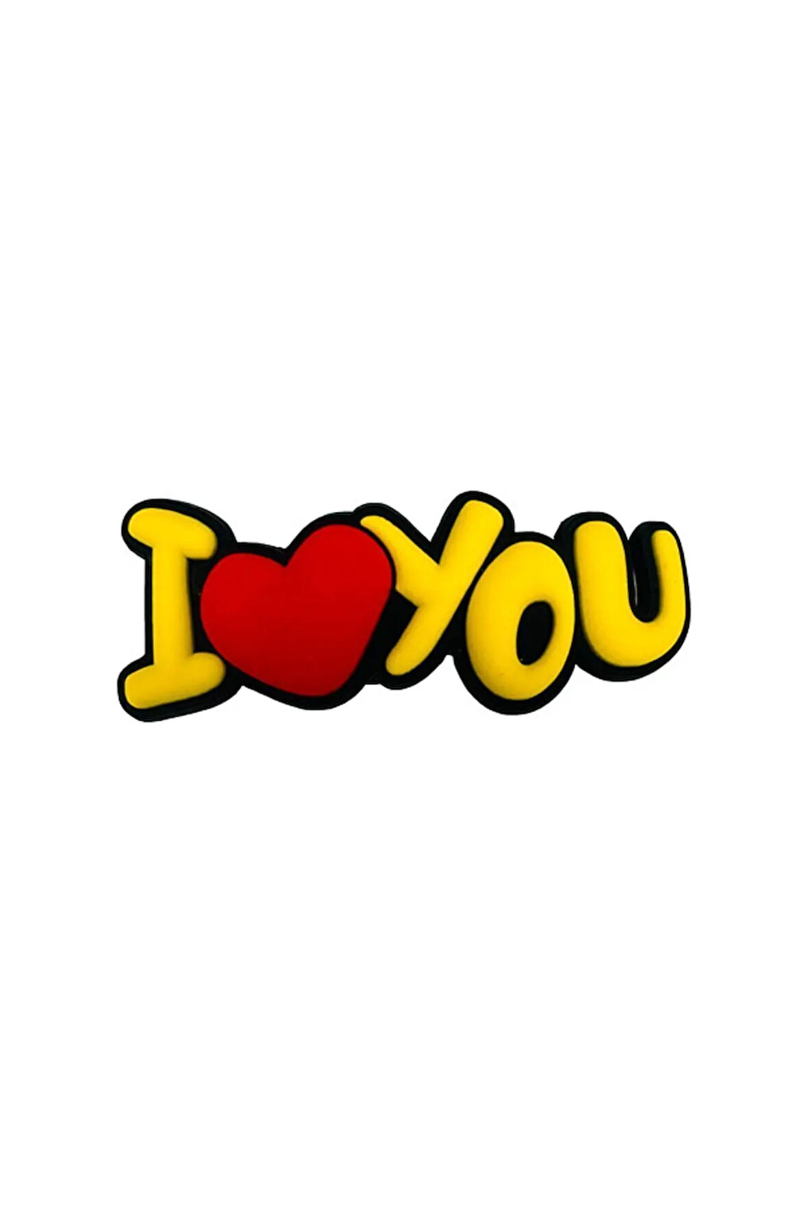 Terlik Süsü-Terlik Tokası IloveYou Yazı Figürü