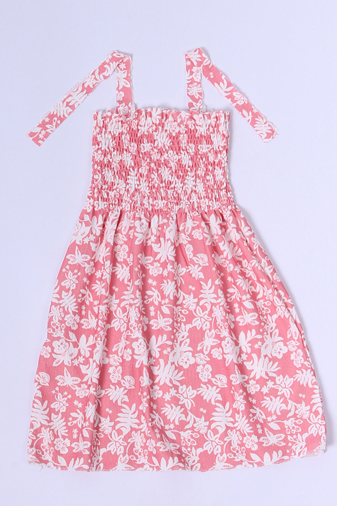KIZ ÇOCUK ASKILI ELBİSE ÇİÇEK DESENLİ B35 HCM00119