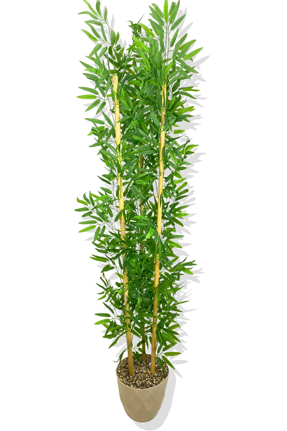 YAPAY YAPRAKLI BAMBU AĞACI 3 BAMBU'LU 190 CM