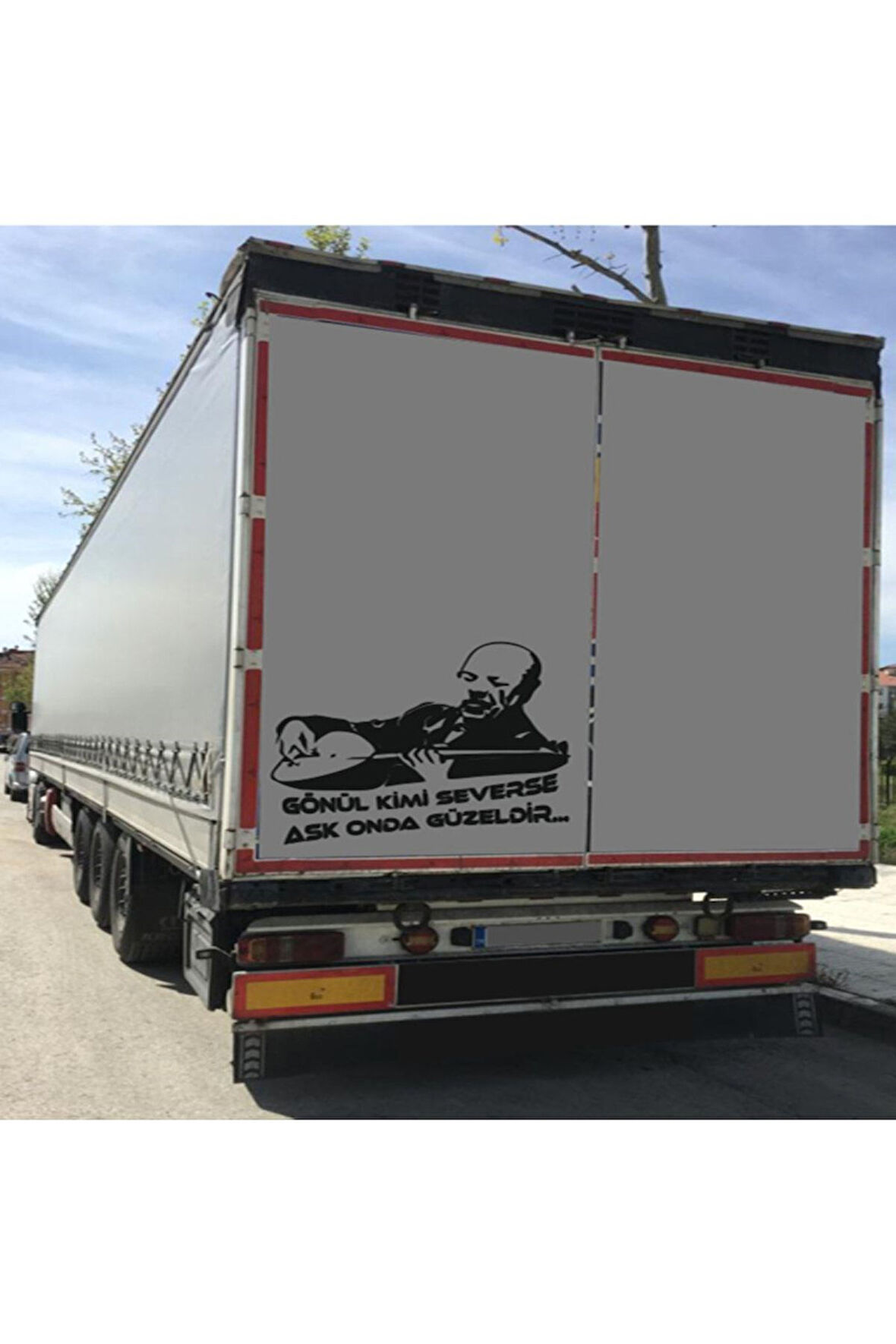 Neşet Ertaş Sticker Kamyon Yazısı - Kamyon Cam Yazısı - Tır Dorse Kasa Etiket