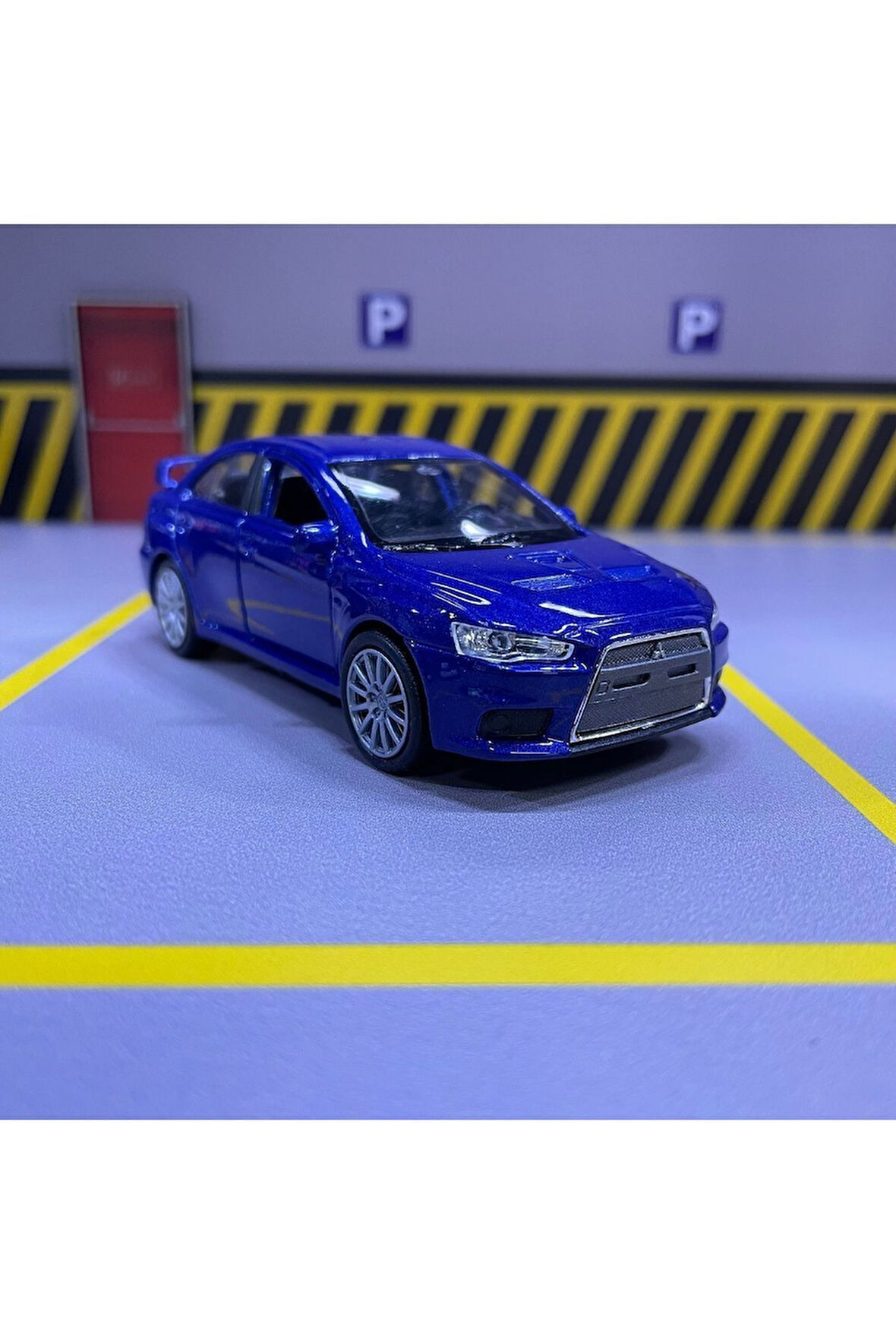 Mitsubishi Lancer EVO X 1/36 Ölçek Welly Diecast Metal Model Araba Oyuncak Araba Çek Bırak
