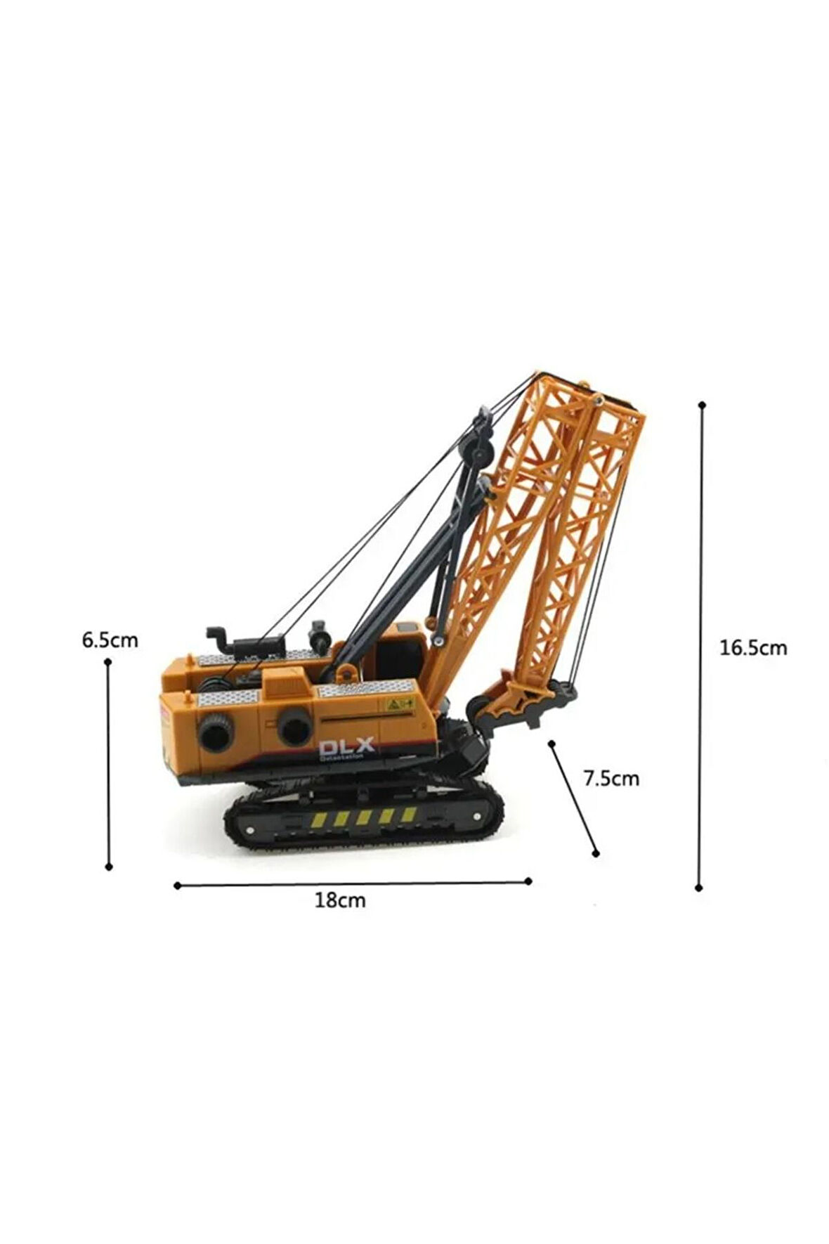 Metal Kule Vinç 1:55 İnşaat Makinası Oyuncak İş Makinası