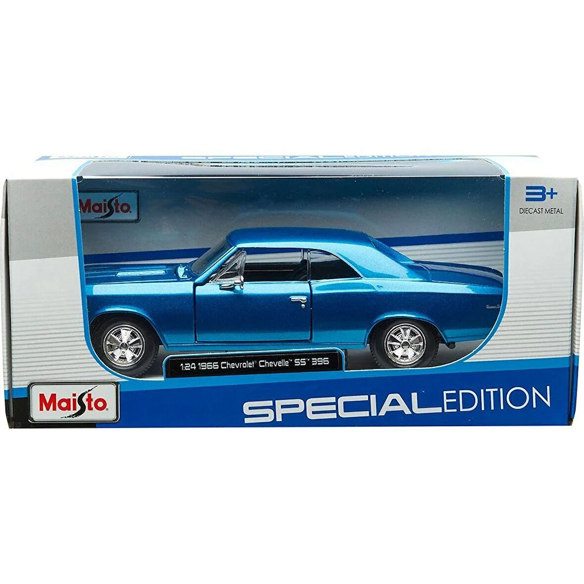 Maisto 1:24 1966 Chevrolet Chevelle Ss 396 Mavi