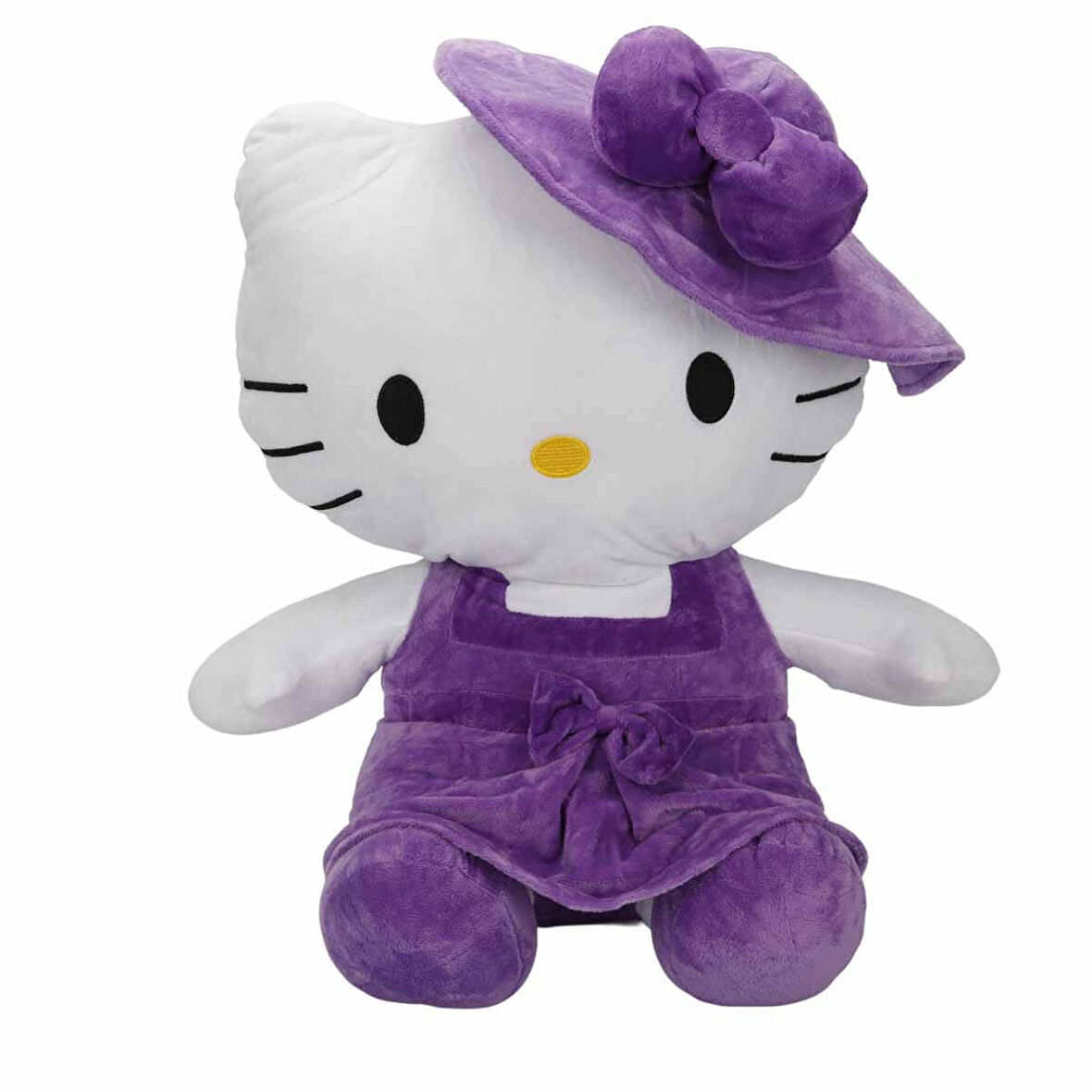 Hello Kitty Şapkalı Peluş 50 cm Uyku Ve Oyun Arkadaşı Sevimli Hello Kitty