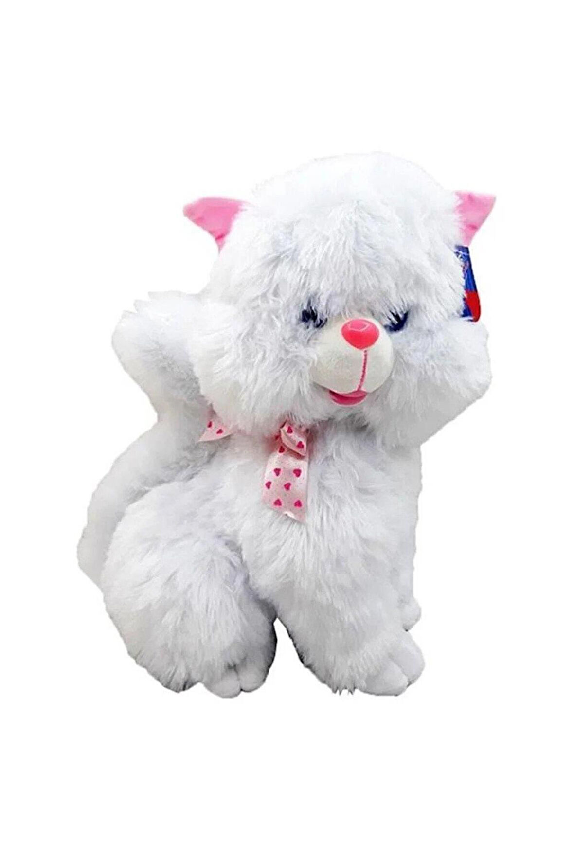 Peluş 50 Cm Sesli Oturan Tombul Kedi OYUN VE  UYKU ARKADAŞIM