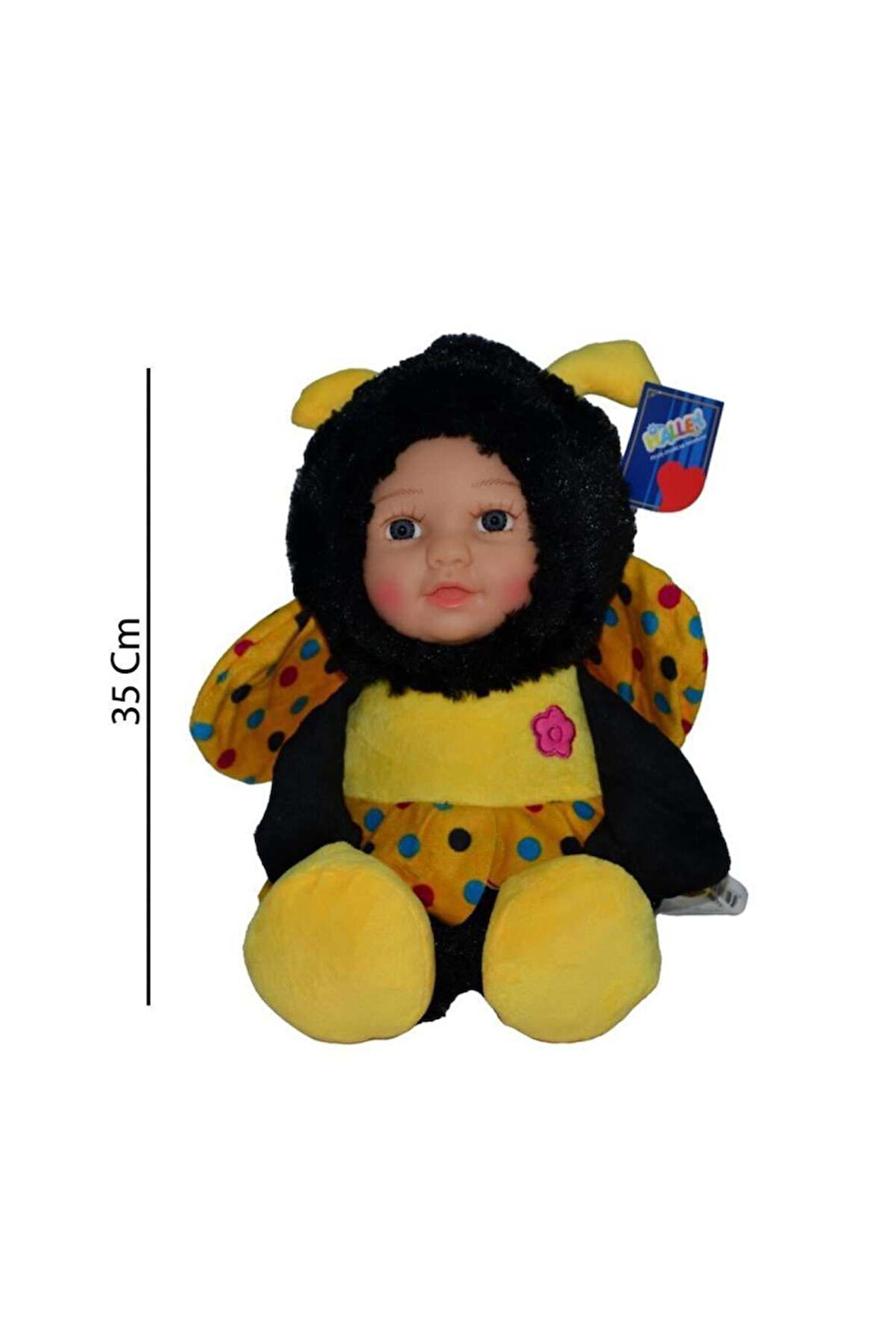 Arı Kostümlü Peluş Bebek 35 Cm Uyku Ve Oyun Arkadaşım