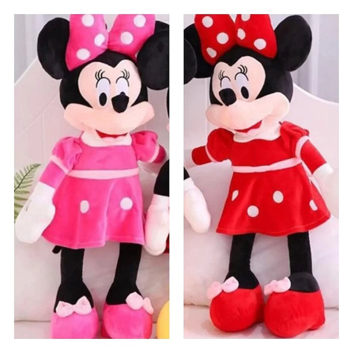 Mickey Mouse Ve Minnie Mouse Peluş Set 100CM 2 Lİ PELUŞ SET