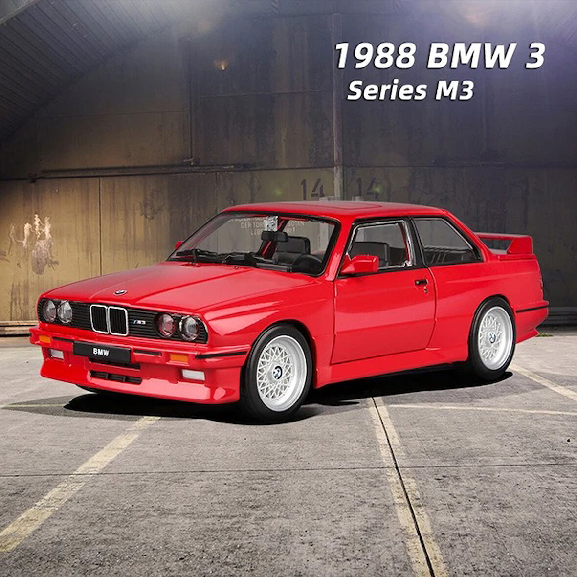 1988 Bmw 3 Serıes M3 (E30) 1:24 Ölçek Burago Marka