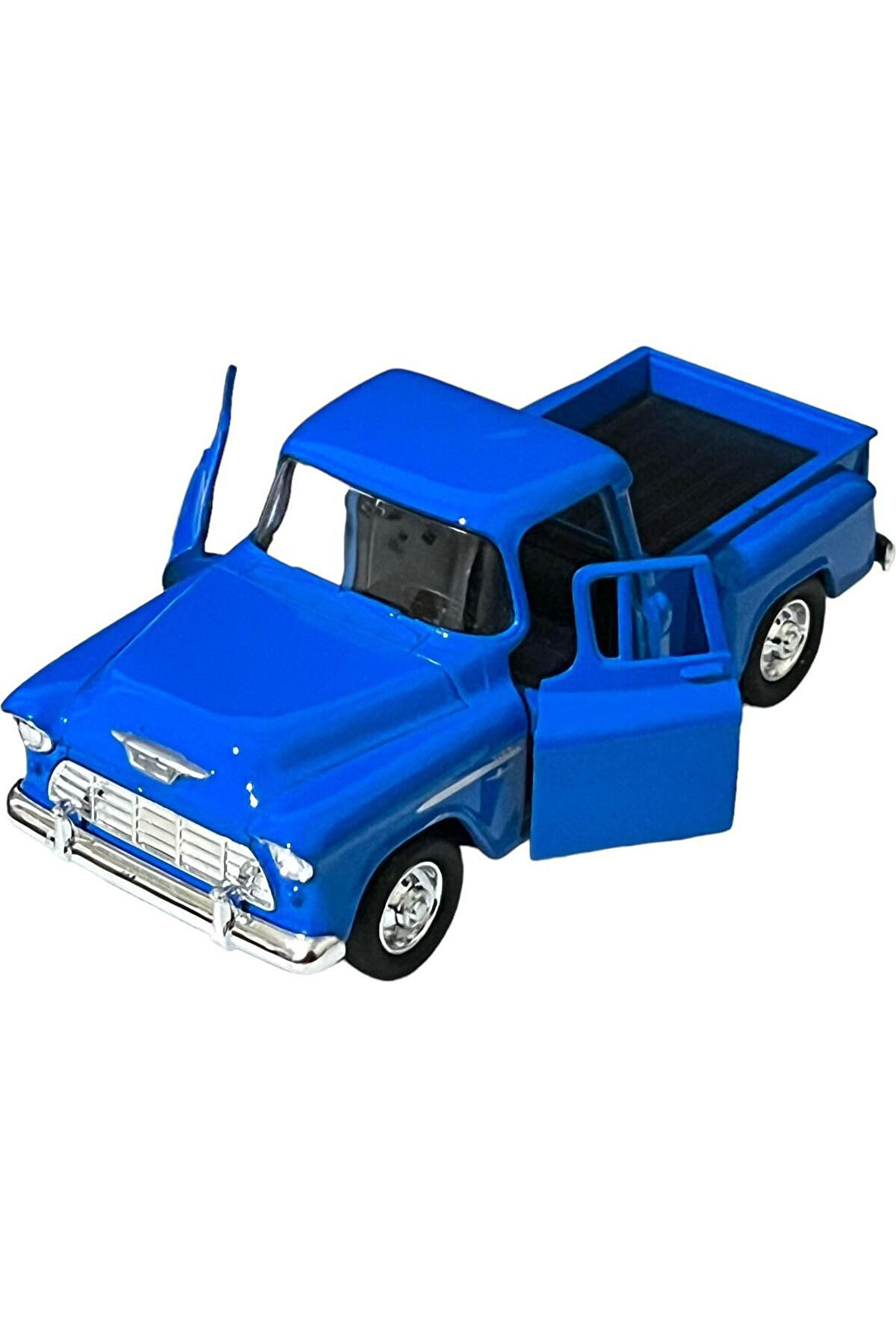 Chevrolet Stepside Mavi Pikap Oyuncak Lisanslı Diecast Metal Çek Bırak Araba