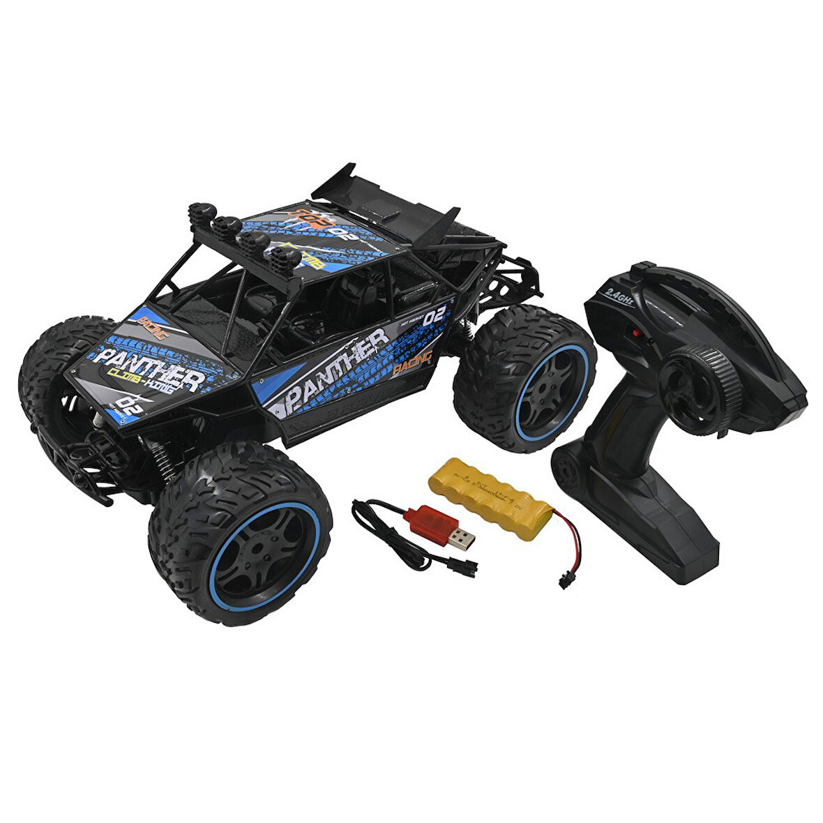 9020-1F 1:10 Kumandalı 40 CM Dev Off-Road Araba – Şarjlı, 2.4GHz, Yüksek Hızlı RC Arazi Aracı