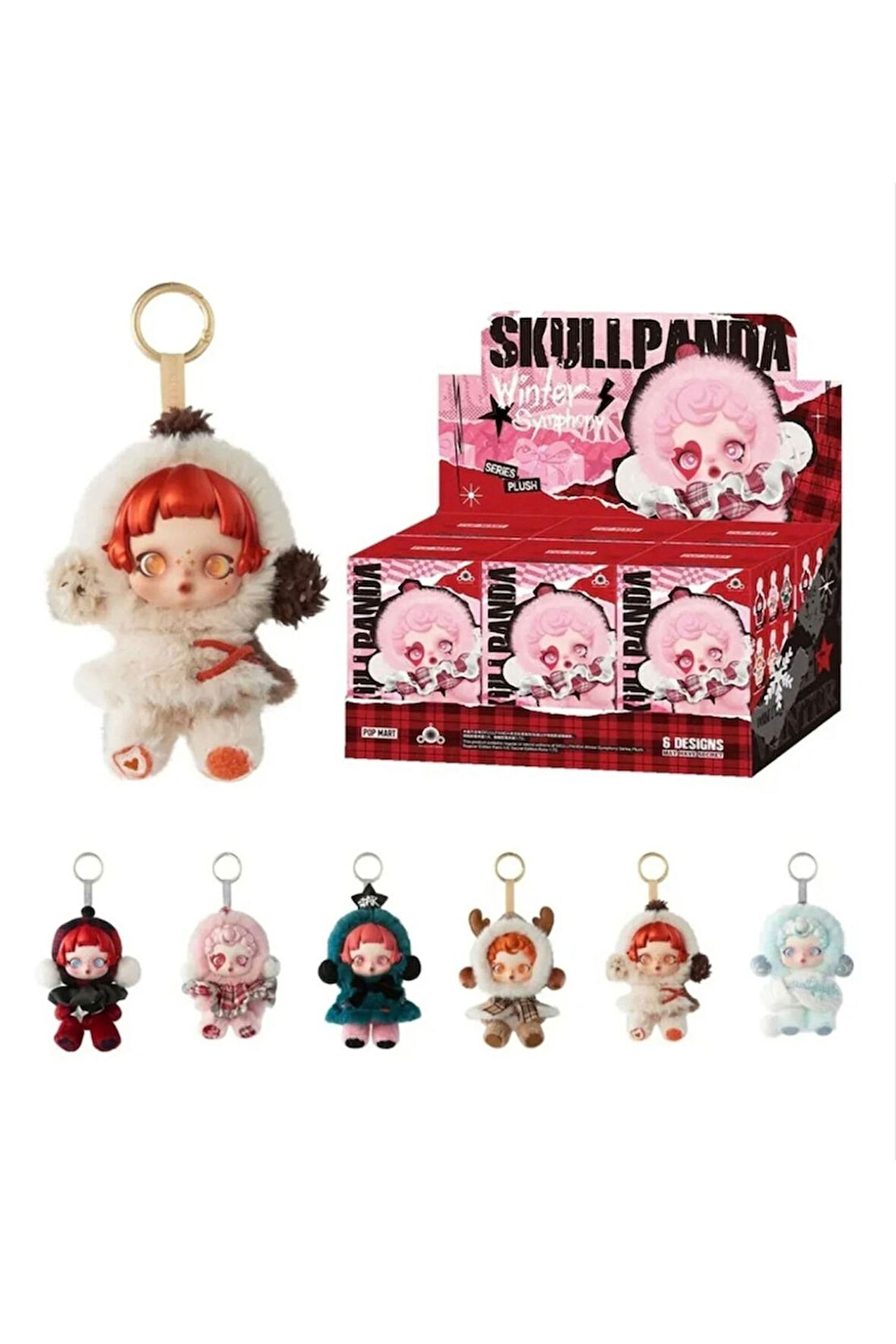 Popmart Skullpanda Peluş Anahtarlık Charm 1 ADET Sürpriz