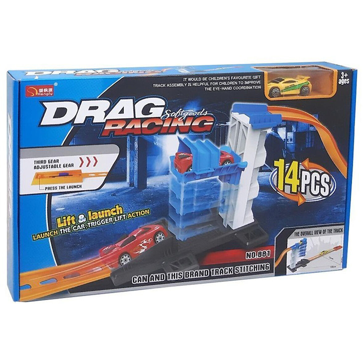 Araçlı Aksiyon Oyun Seti 14 PARÇA