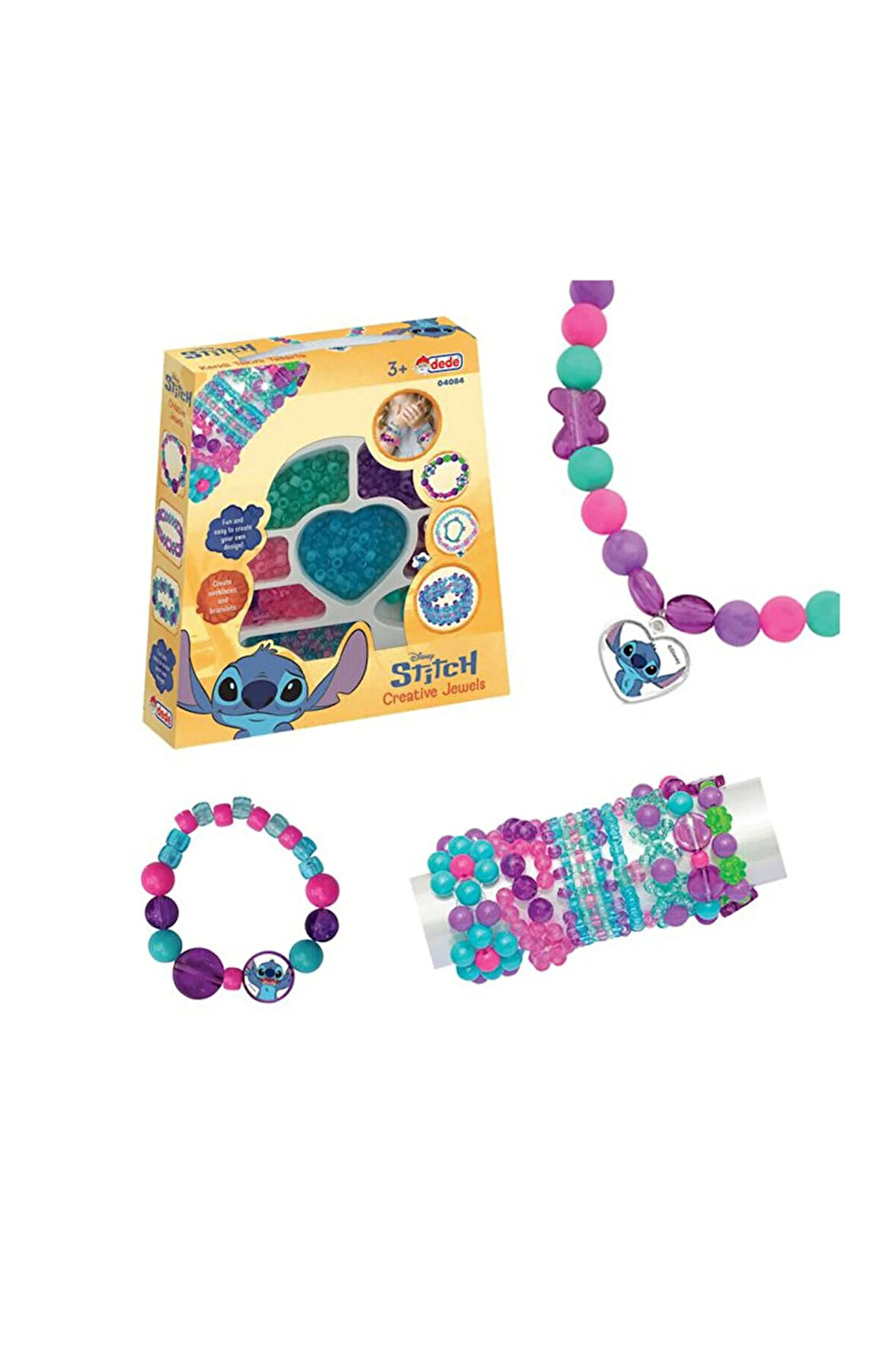 Stitch Takı Seti Büyük El Çantası İçinde Eğlenceli Aksesuar Oyuncak Seti