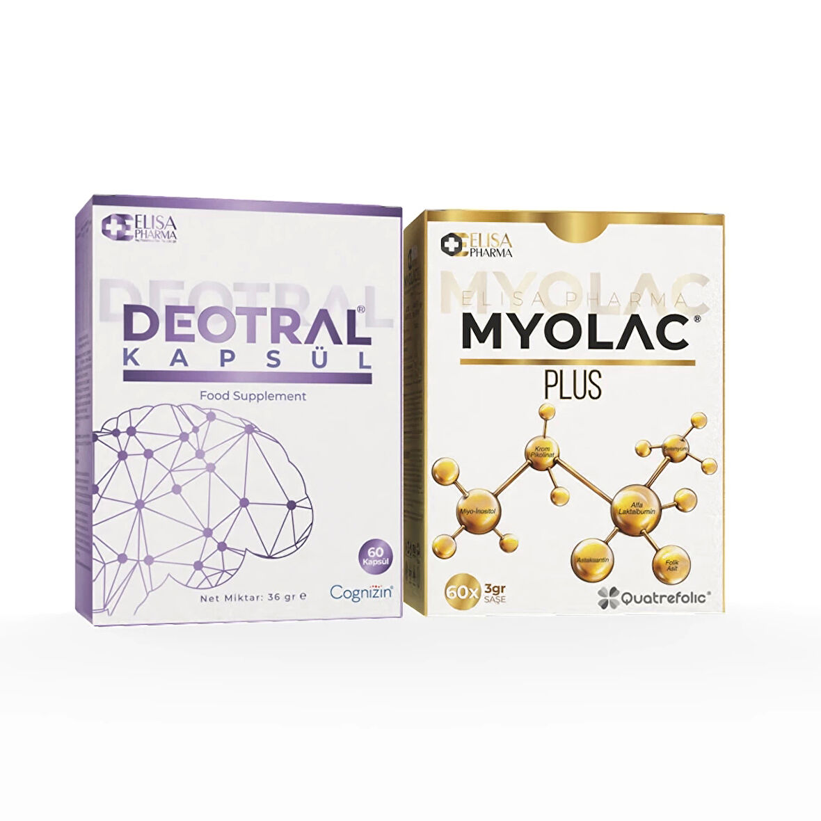 Myolac Plus 60 Saşe & Deotral 60 Kapsül, Takviye Edici Gıda