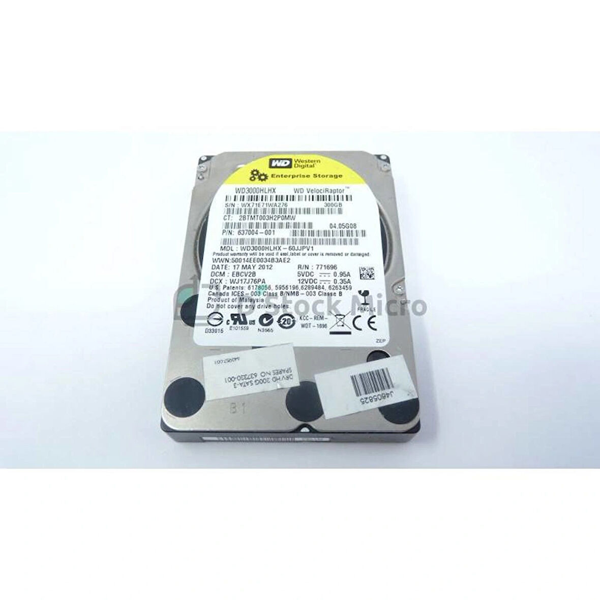 Western Digital HDD WD3000HLHX 300gb Sata 6gb/S Enterprise 1000rpm 32mb Önbellek Çıplak Ultra Havalı REFRUBISHED