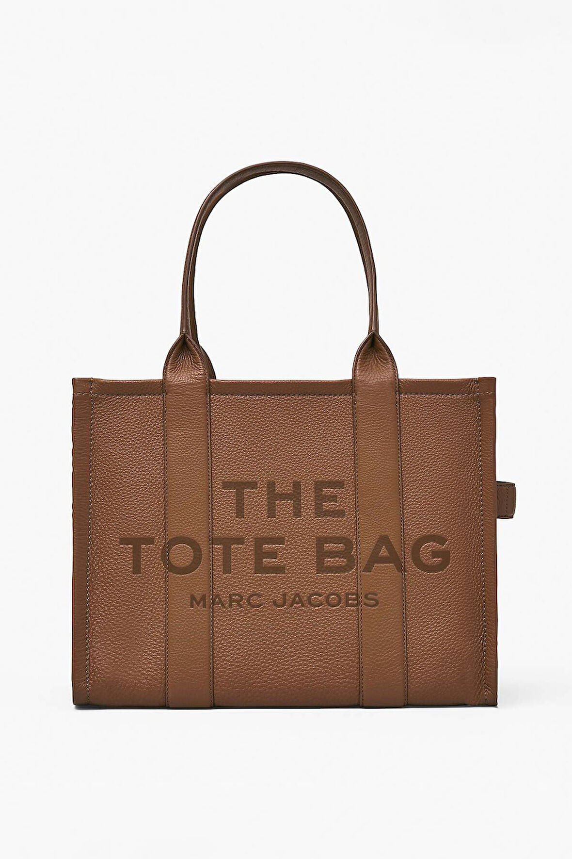 Kadın Geniş Boy Dokulu Kabartma Yazılı Omuz Çantası - Kahverengi | undefined