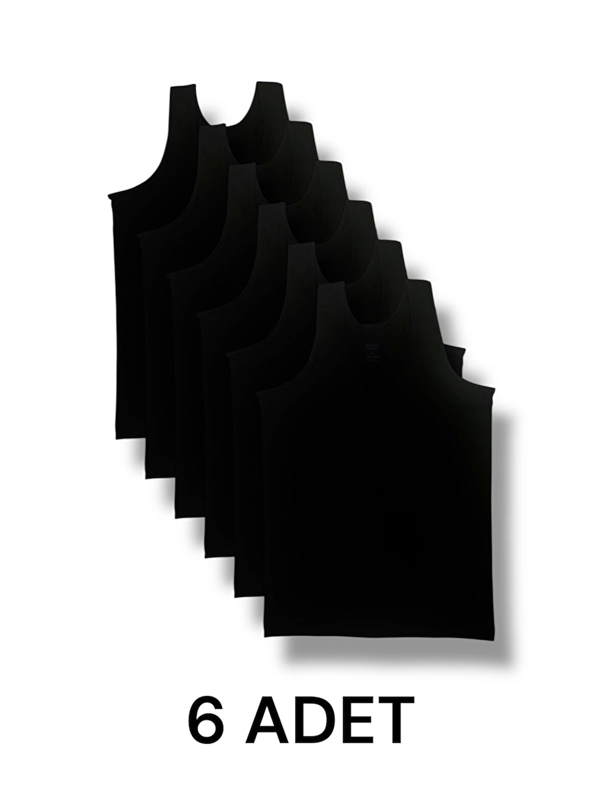 Askılı Erkek Atlet Pamuklu 6'lı Paket