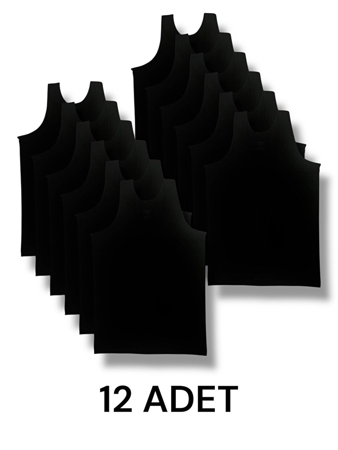 Askılı Erkek Atlet Pamuklu 12'li Paket